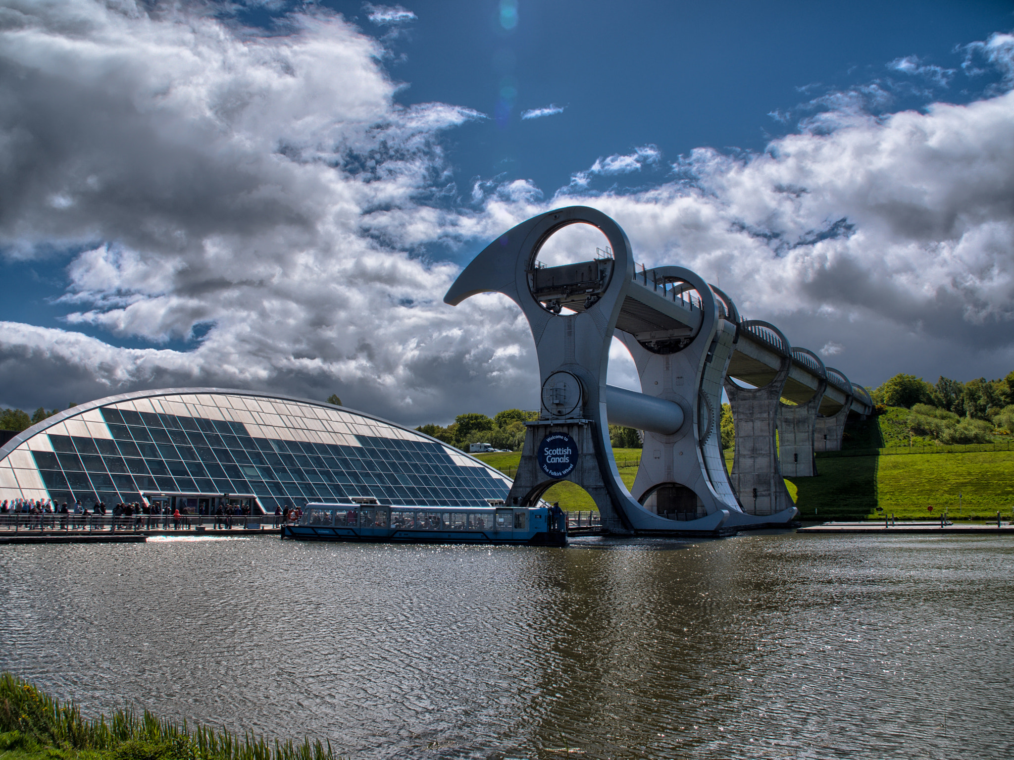 Olympus PEN E-PL6 sample photo. Falkirk wheel photography