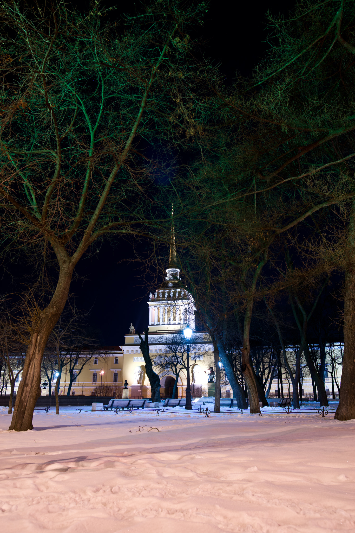 Sony Alpha DSLR-A850 sample photo. Late night park photography