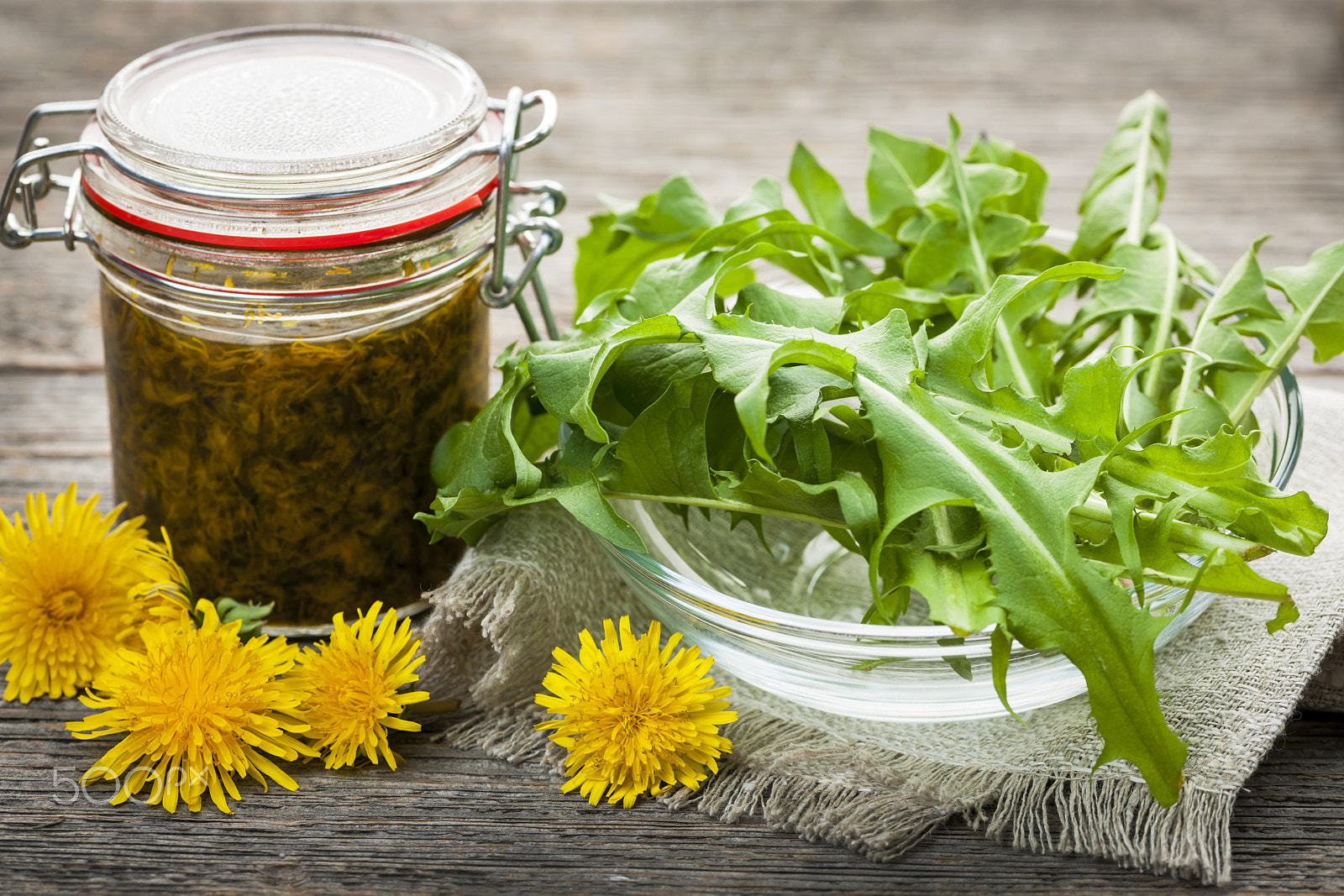 Nikon D3X sample photo. Edible dandelions and dandelion jam photography