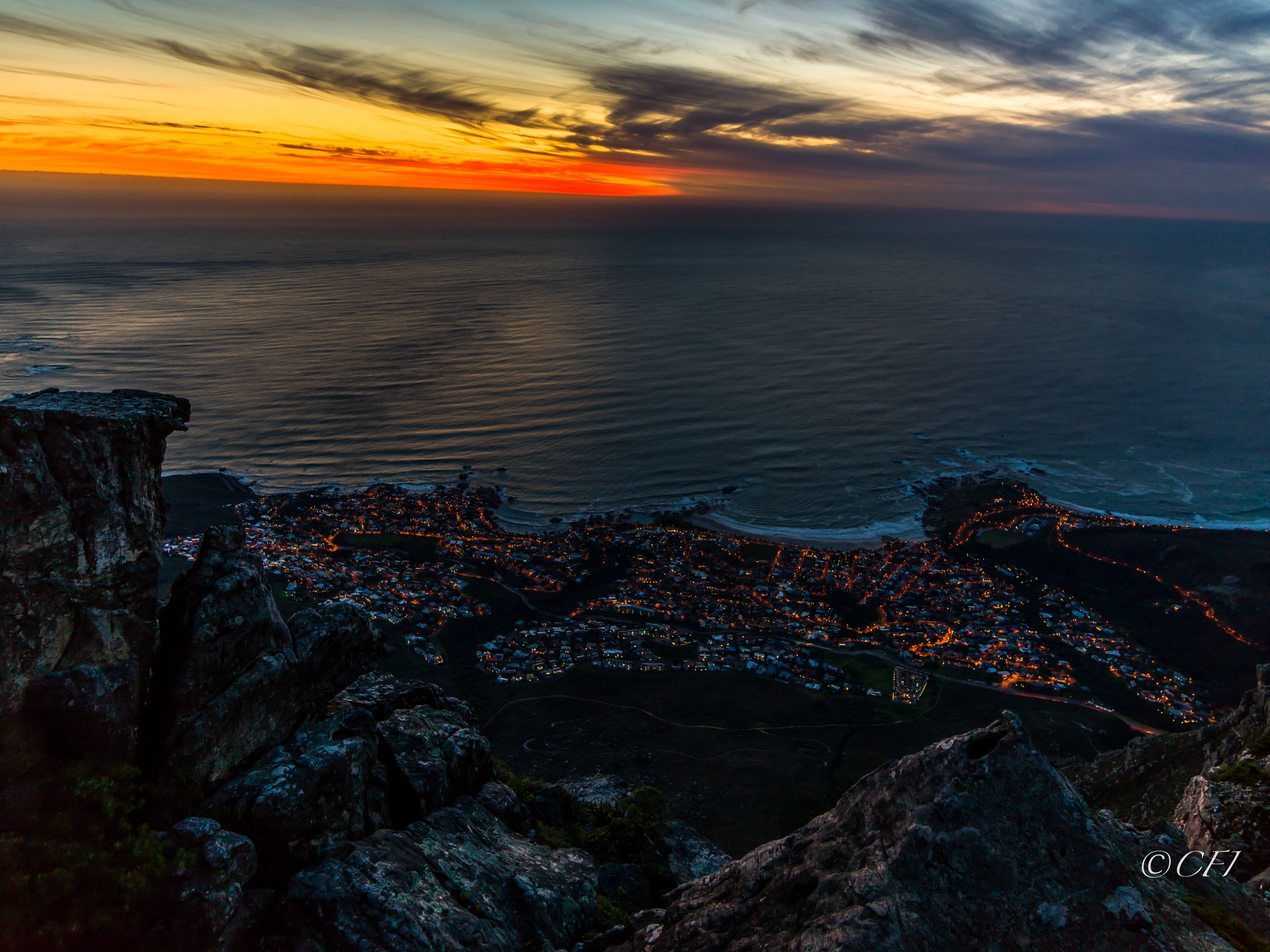 Hasselblad H5D + HCD 28 sample photo. Sunset from table mountain photography