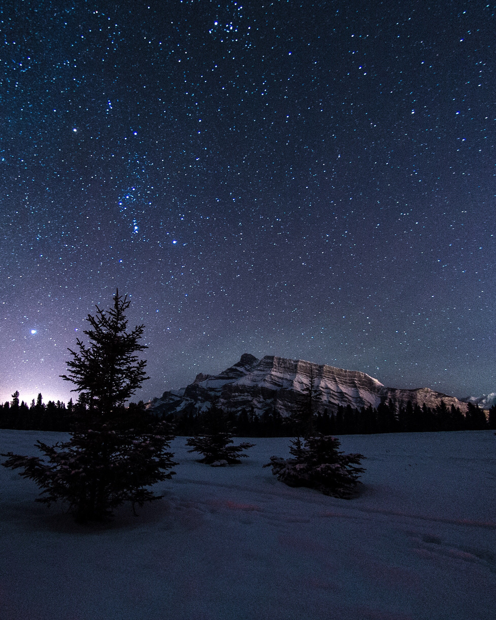Nikon AF DX Fisheye-Nikkor 10.5mm F2.8G ED sample photo. Mount rundle. banff. alberta. photography
