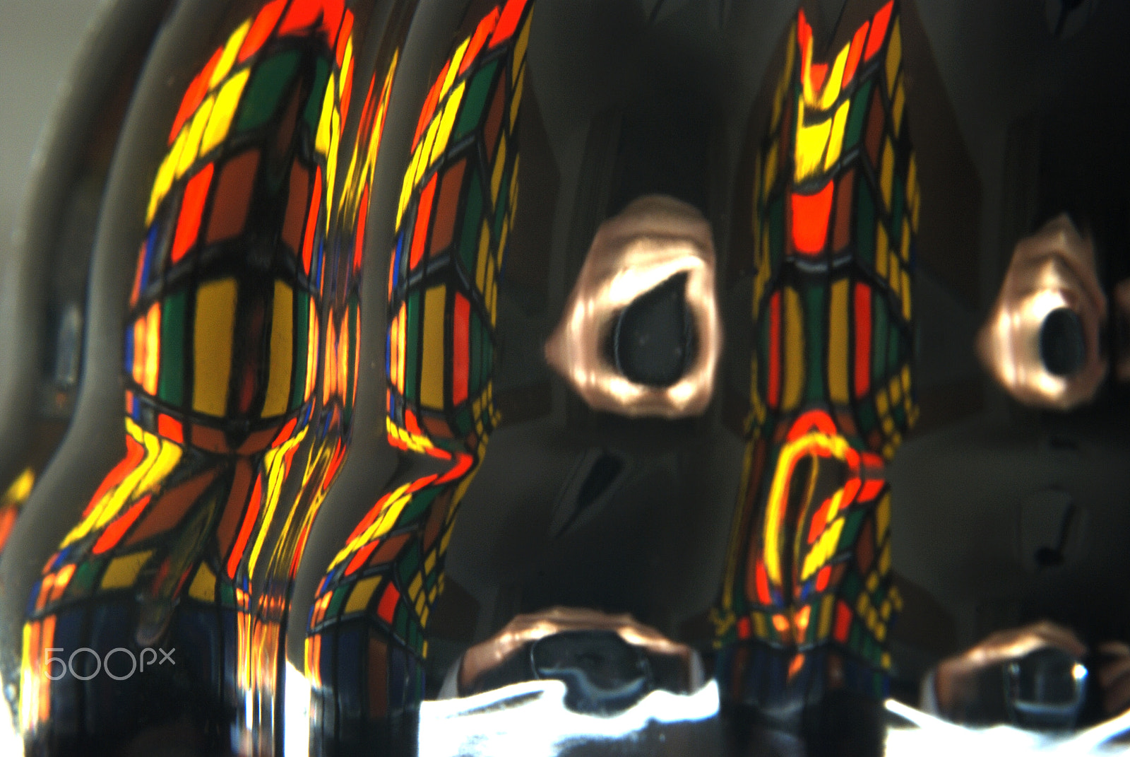 AF Zoom-Nikkor 35-80mm f/4-5.6D sample photo. A reflection colorful of rubic cube in a mirror foil photography
