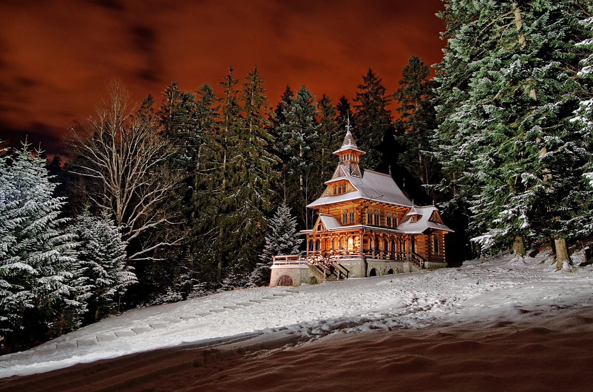Pentax K-30 + A Series Lens sample photo. Chapel in jaszczurówka / tatra national park photography
