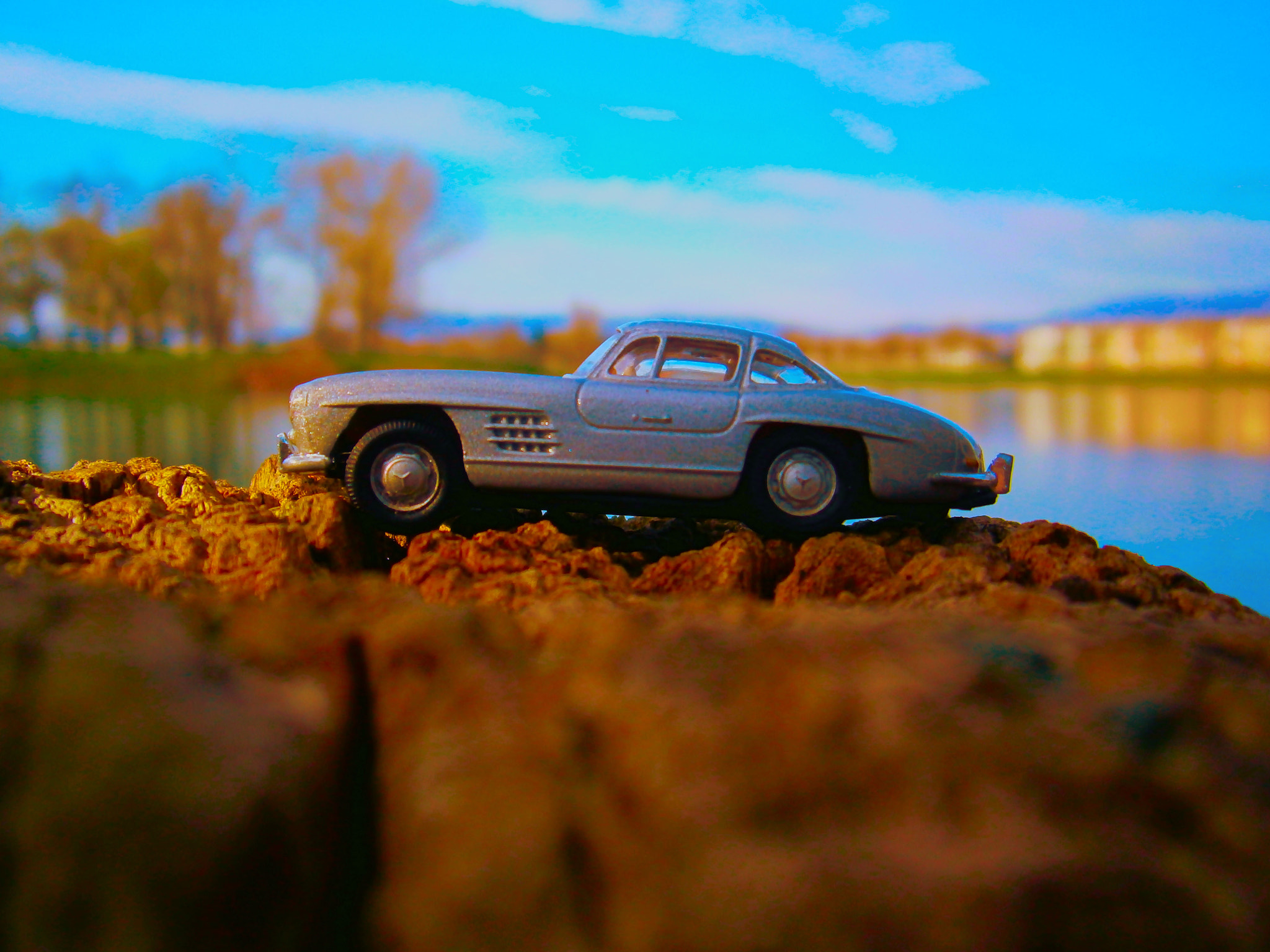 Olympus VG120,D705 sample photo. Scale models in nature photography