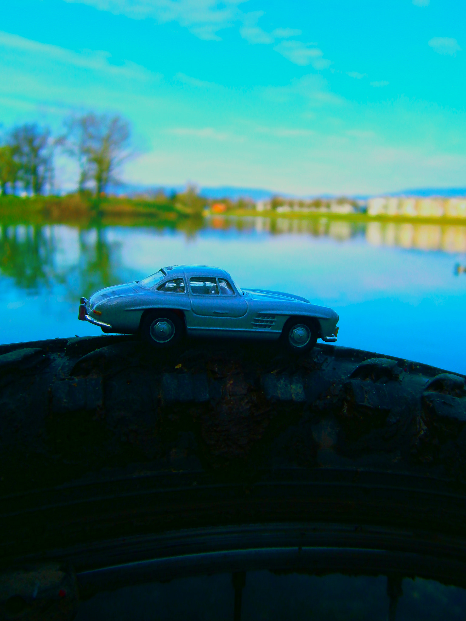 Olympus VG120,D705 sample photo. Minicars in nature photography