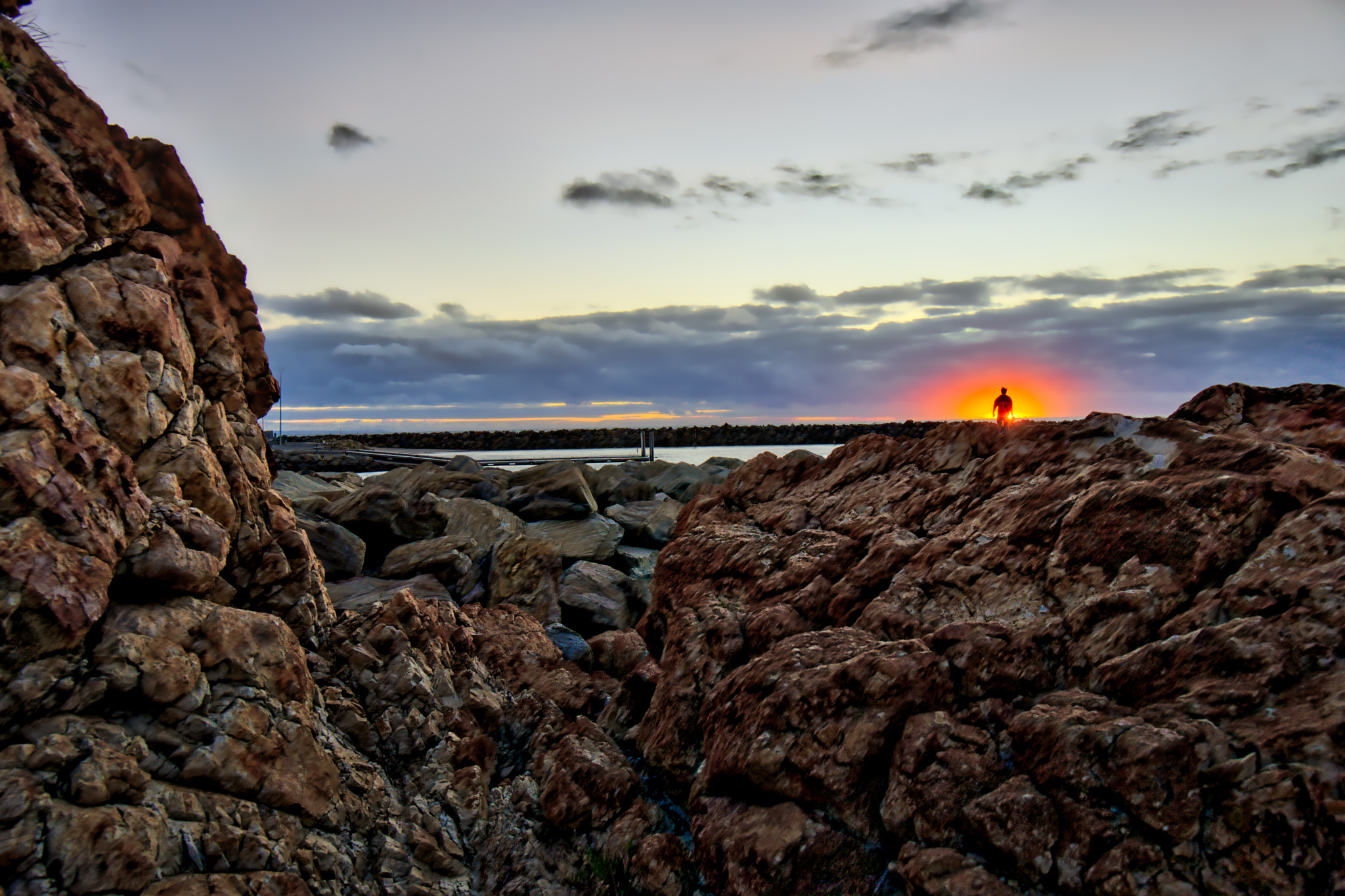 Sony a6000 + Sony E 10-18mm F4 OSS sample photo. O'sullivan beach boat ramp rocks photography