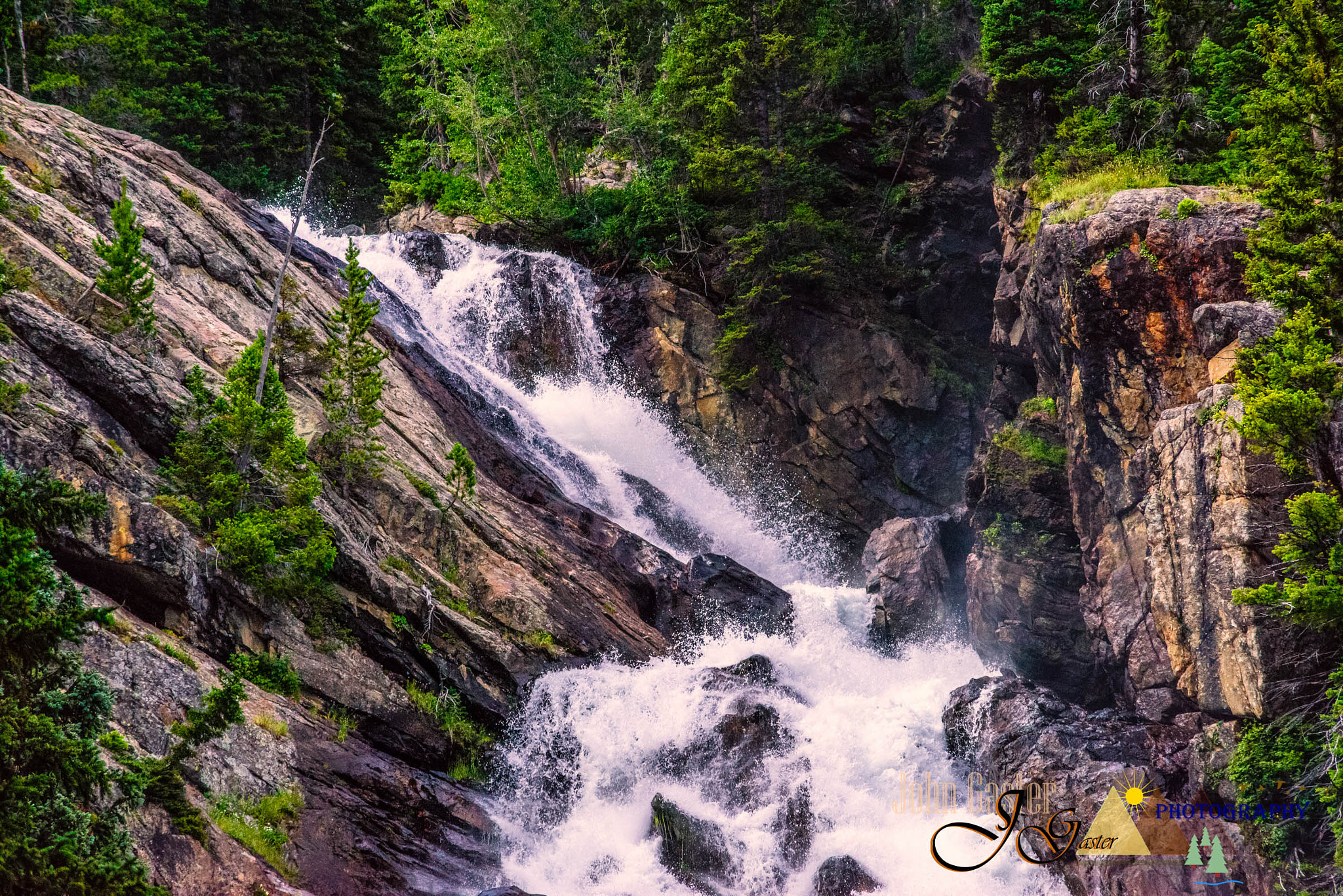 Minolta AF 70-210mm F4 Macro sample photo. Jenny lake waterfall photography