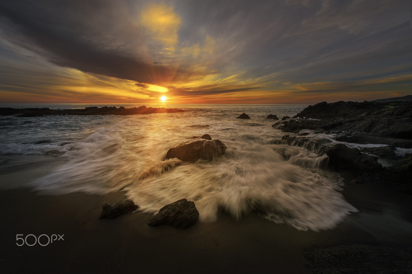 Nikon D810 + Nikon AF Nikkor 14mm F2.8D ED sample photo. California beach photography