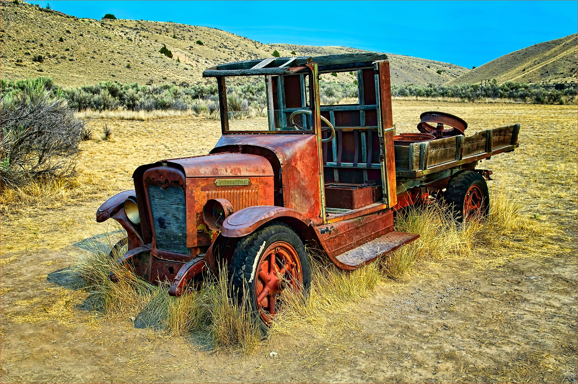 Nikon D2Xs sample photo. International truck bannack state park photography