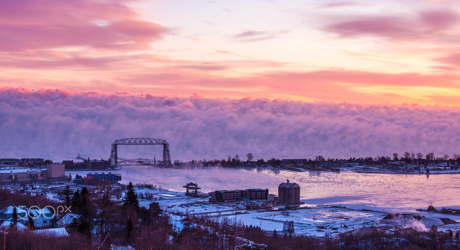 Nikon D810A + Nikon AF-S Nikkor 70-200mm F2.8G ED VR II sample photo. Duluth sunrise - 2 photography