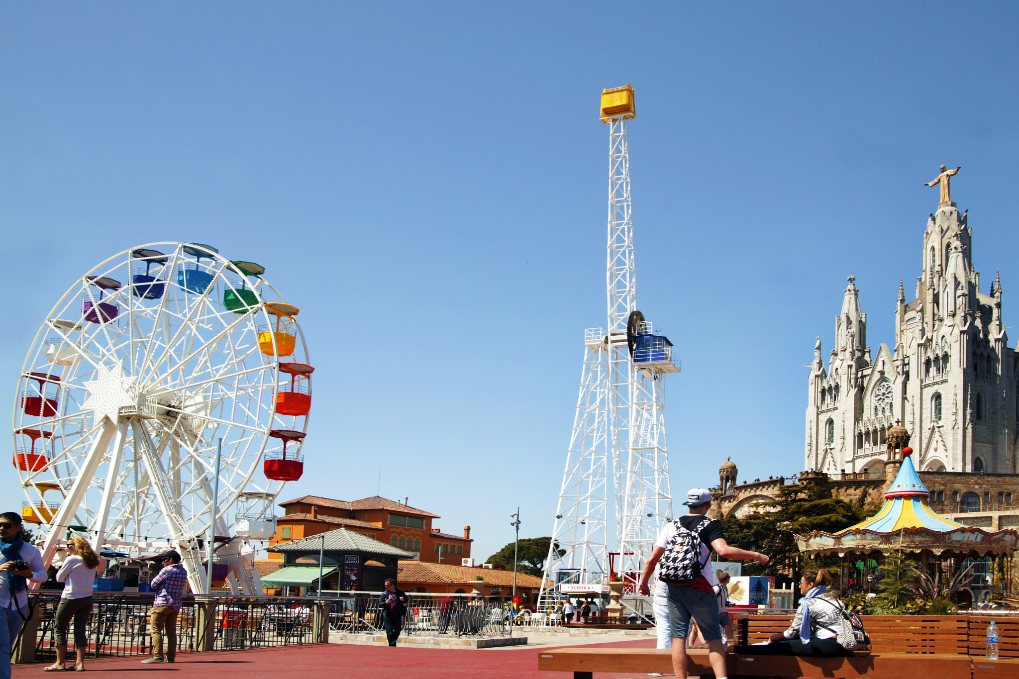 Canon EOS-1Ds sample photo. Barcelona tibidabo photography