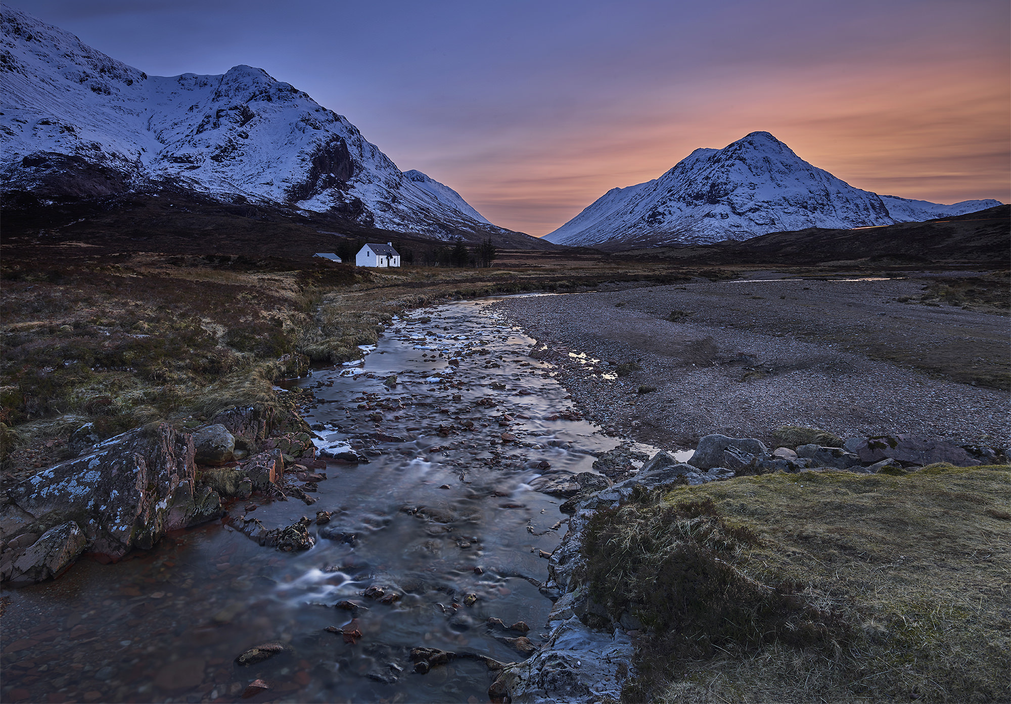 Phase One IQ3 80MP sample photo. Lagangarbh light, glencoe, scotland photography