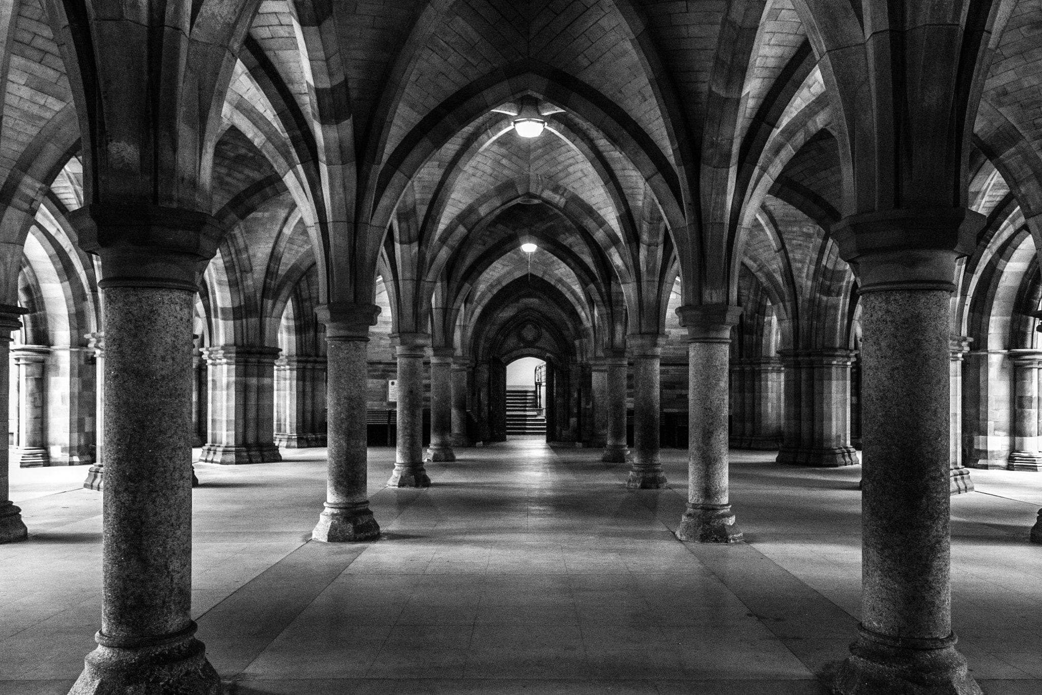 Canon EOS-1D Mark II N sample photo. University of glasgow cloisters photography