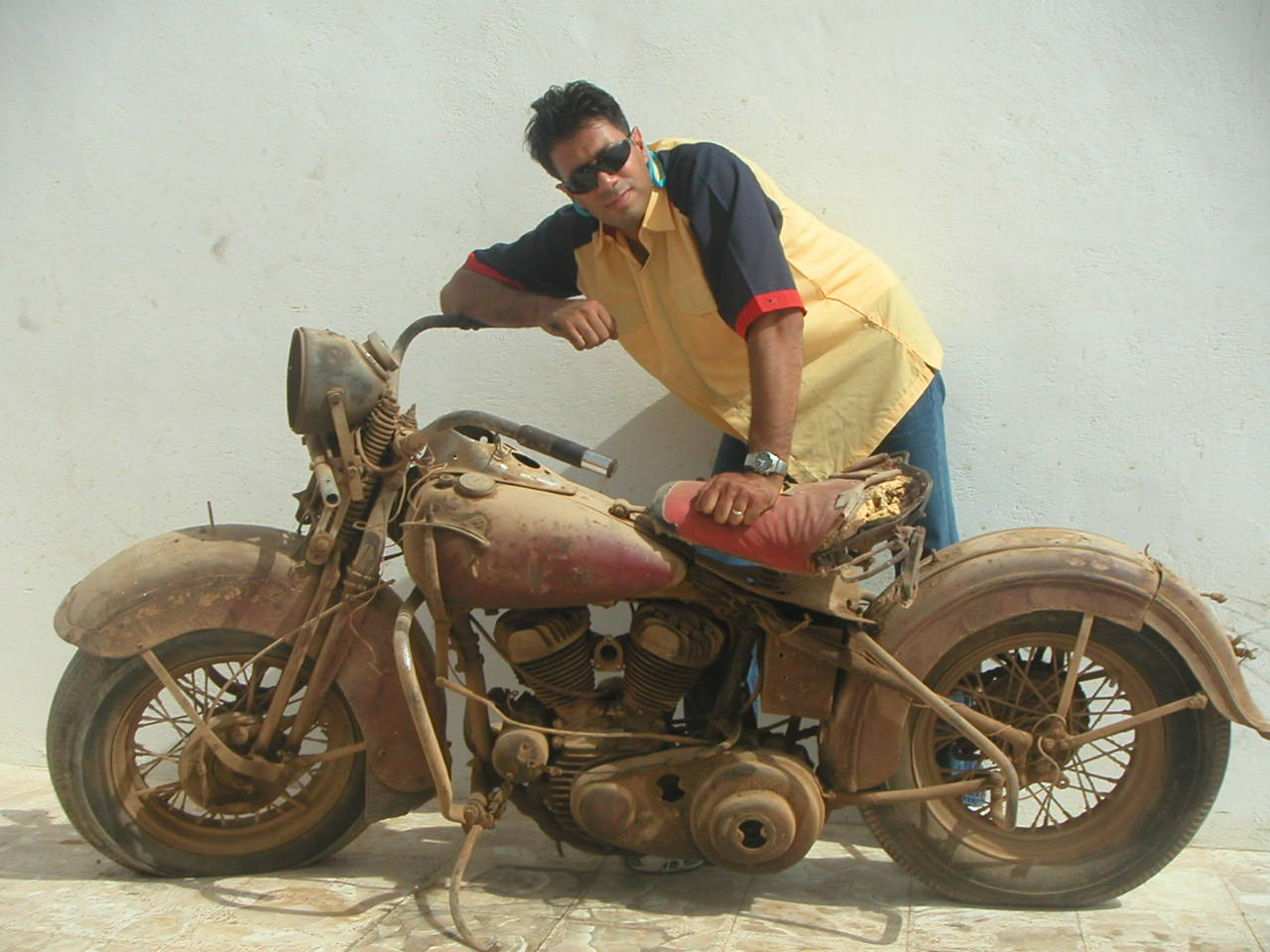 KONICA MINOLTA DiMAGE X sample photo. Harley davidson 45 too much work waiting for me photography