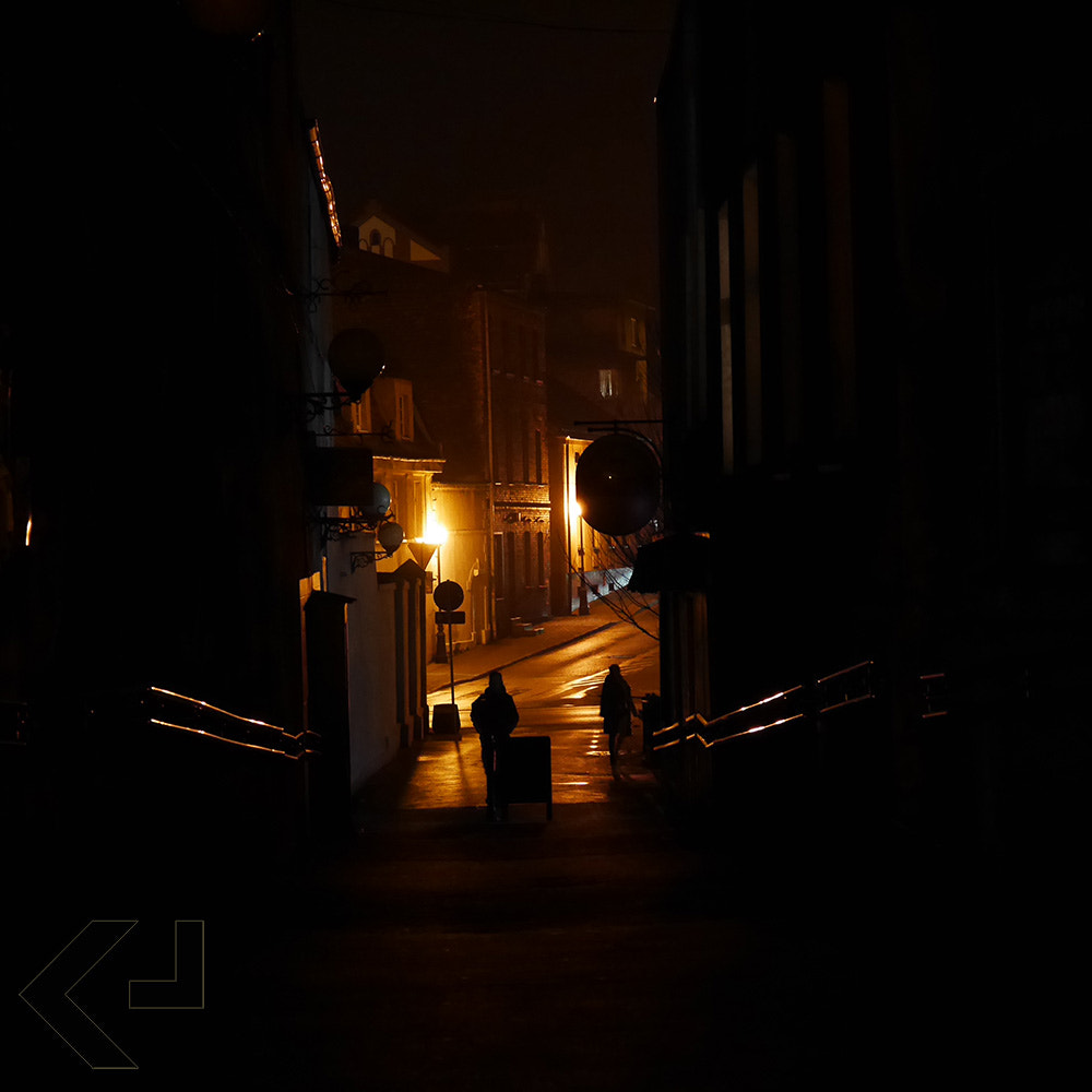 LUMIX G VARIO 35-100/F4.0-5.6 sample photo. Night walker photography