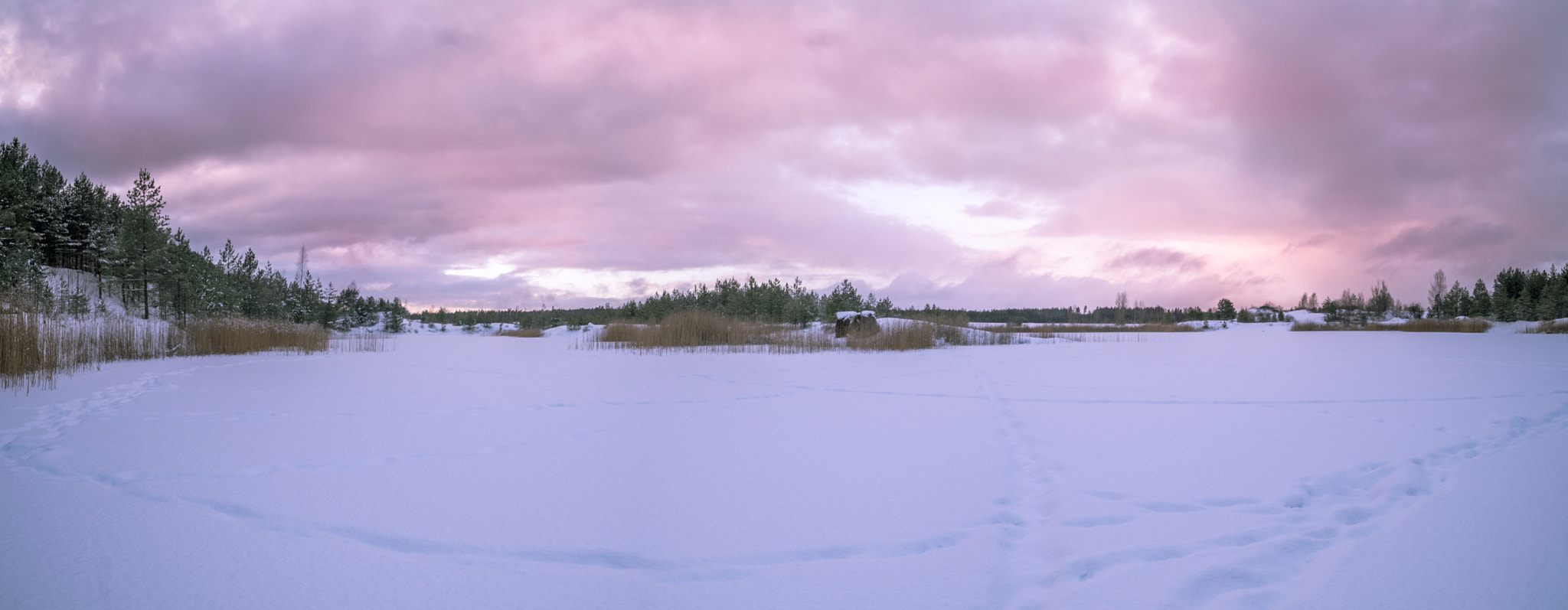 Pentax K-S2 sample photo. Pinky sunset panorama photography