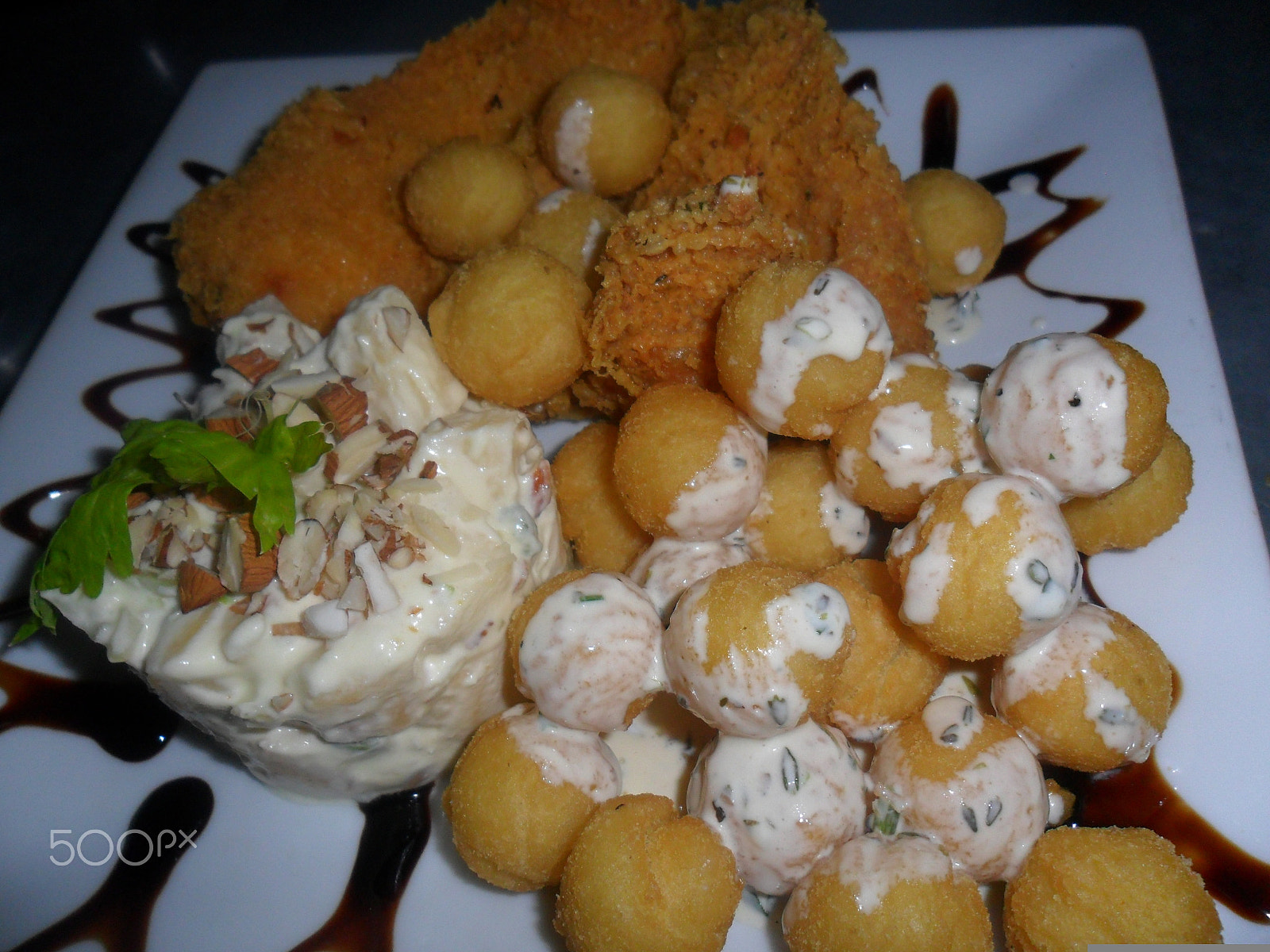 Samsung ES70, ES71 / VLUU ES70, ES71 /  SL600 sample photo. Suprema com maioneses e batatas noisette photography