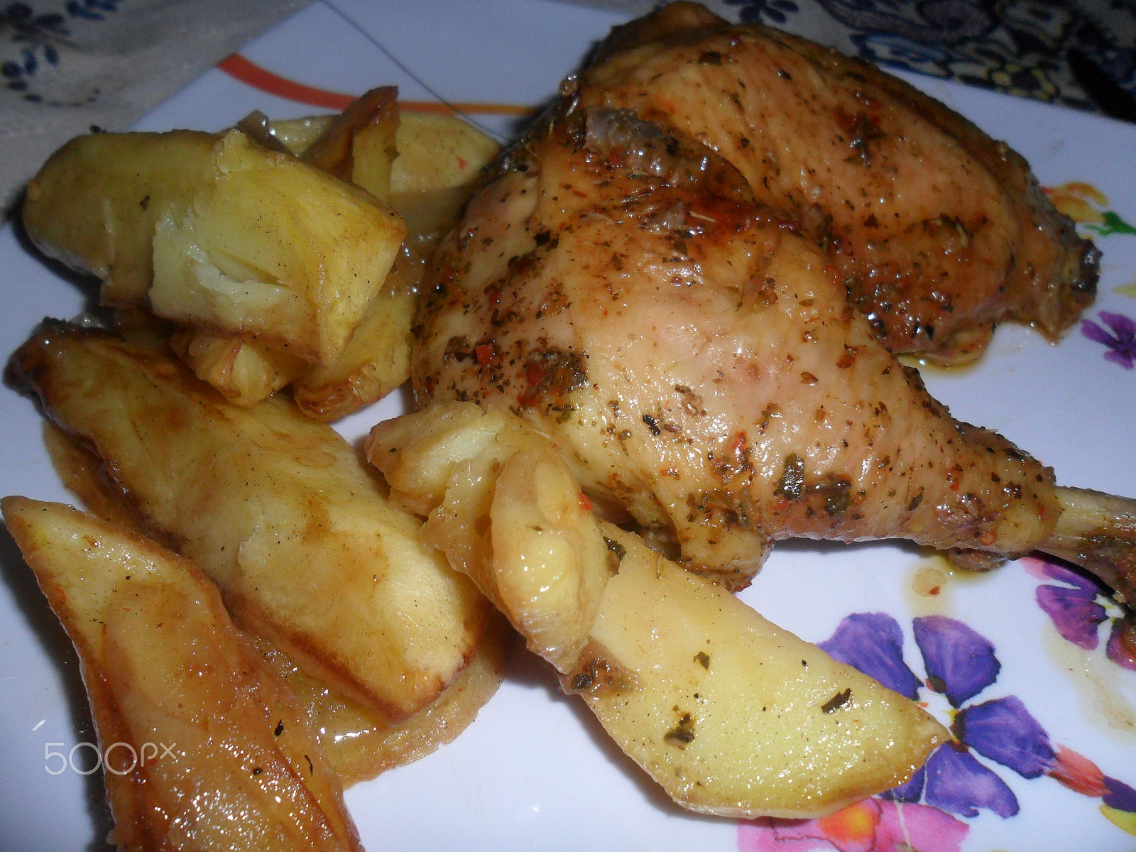 Samsung ES70, ES71 / VLUU ES70, ES71 /  SL600 sample photo. Frango ao forno com batatas photography