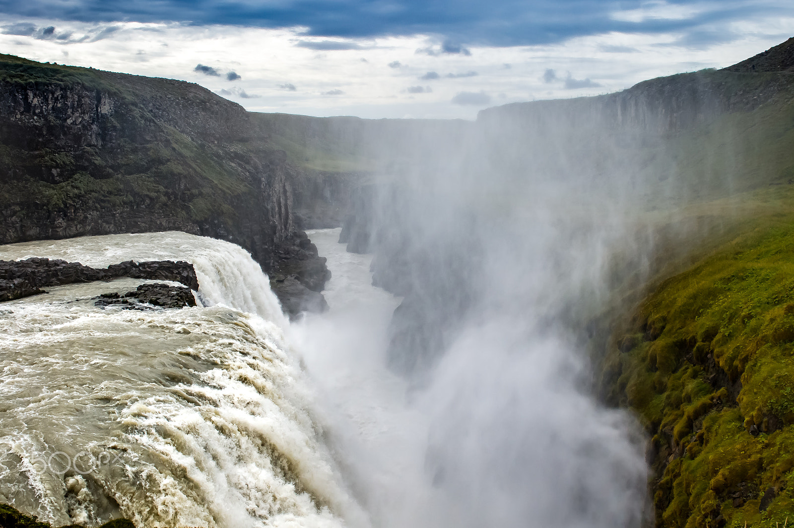 Sony Alpha DSLR-A550 + 24-70mm F2.8 sample photo. Gullfoss photography