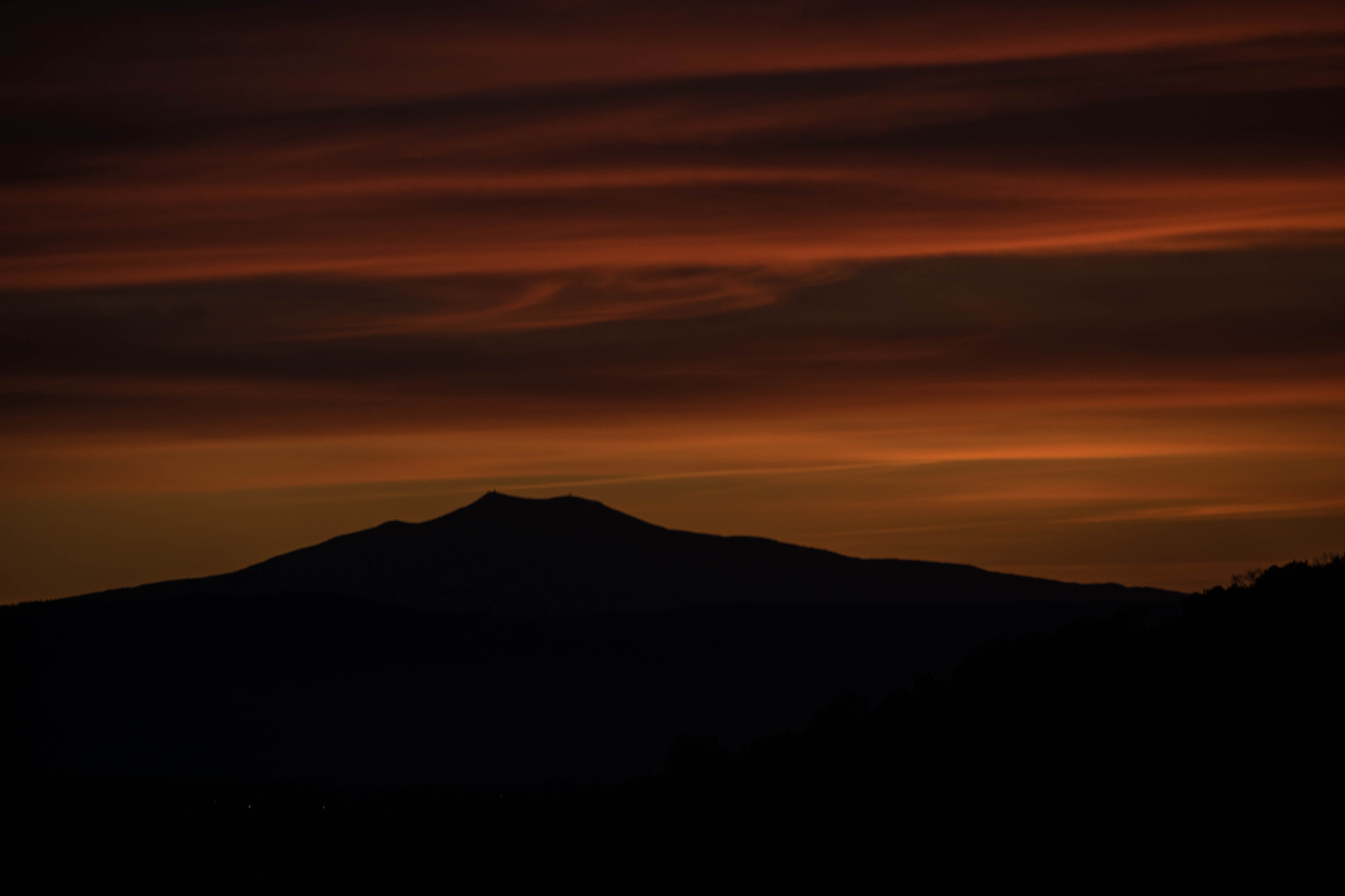 Sigma 18-200mm F3.5-6.3 II DC OS HSM sample photo. Sunset monte amiata photography