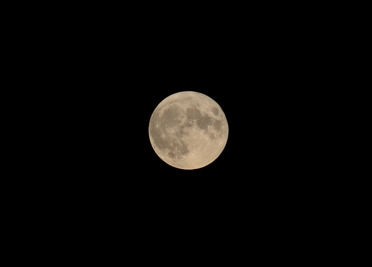 Manual Lens No CPU sample photo. Full moon photography