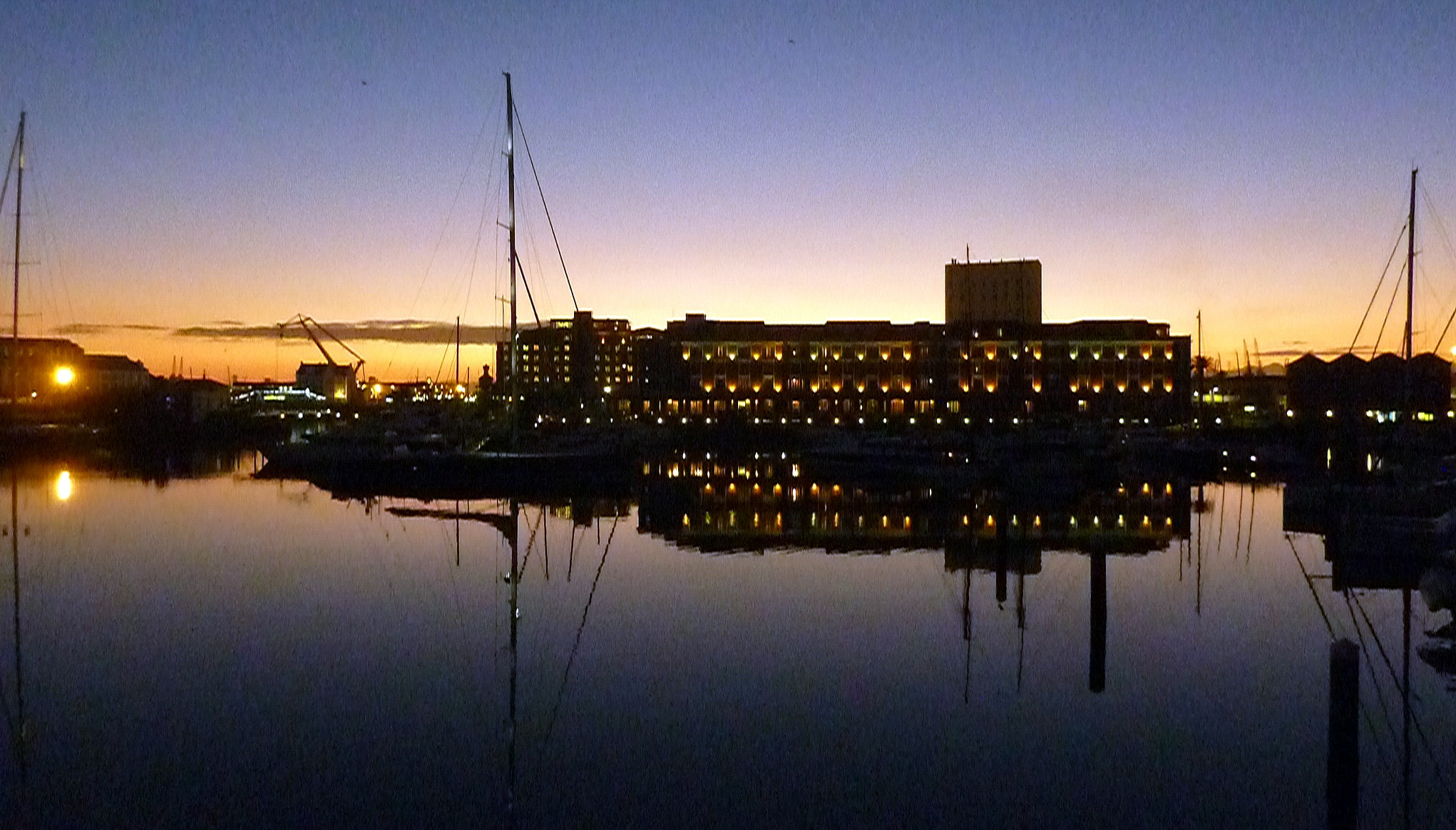 Panasonic DMC-ZS3 sample photo. Sunrise over the cape grace hotel photography