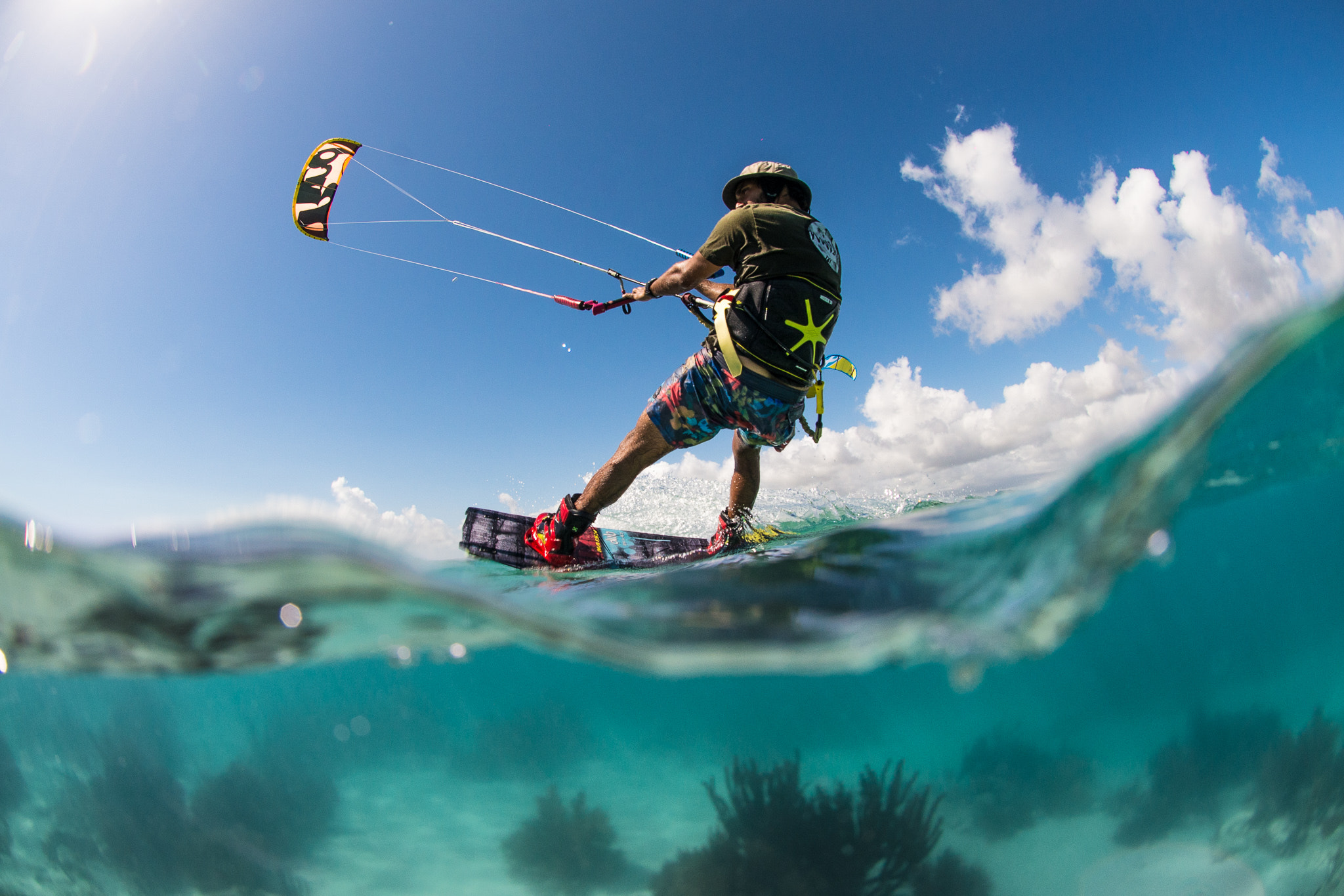 Nikon AF DX Fisheye-Nikkor 10.5mm F2.8G ED sample photo. Kite at la parguera photography