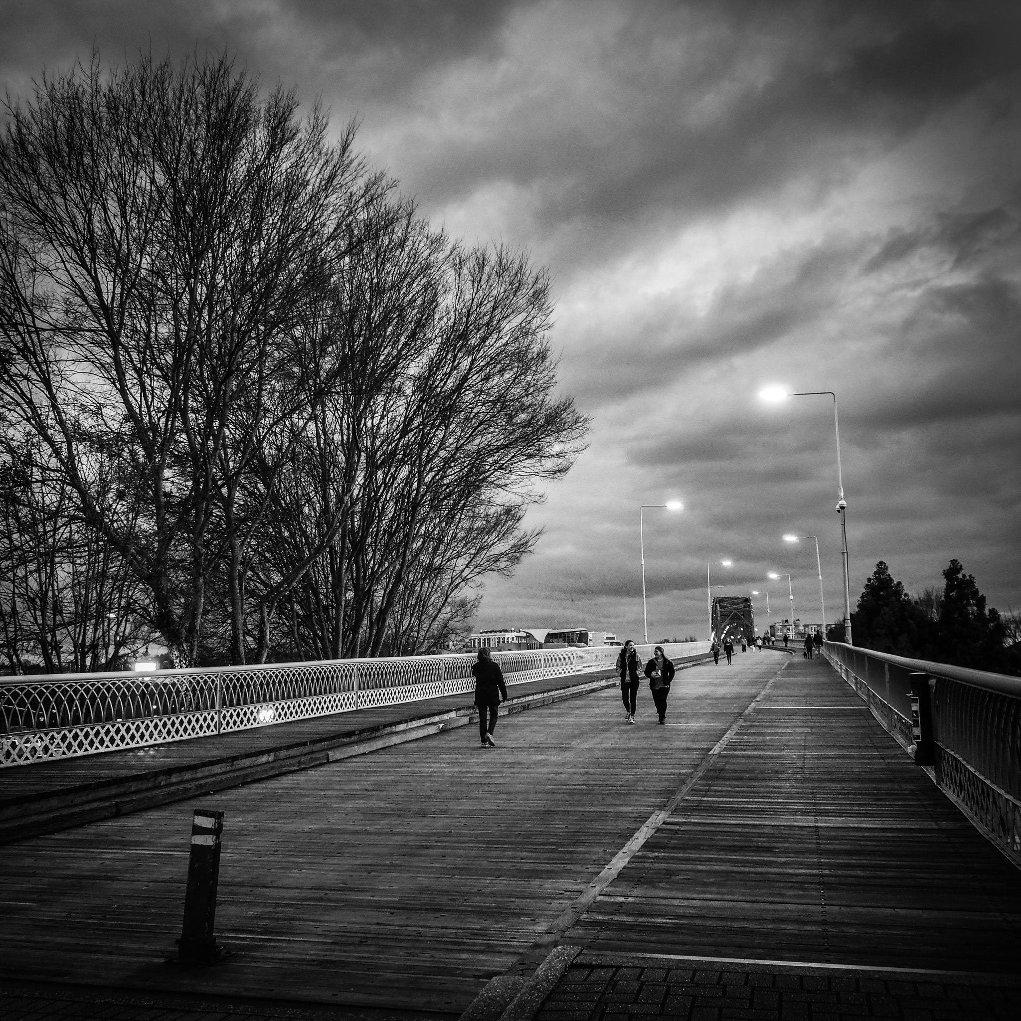 Olympus PEN-F sample photo. Crossing the bridge photography