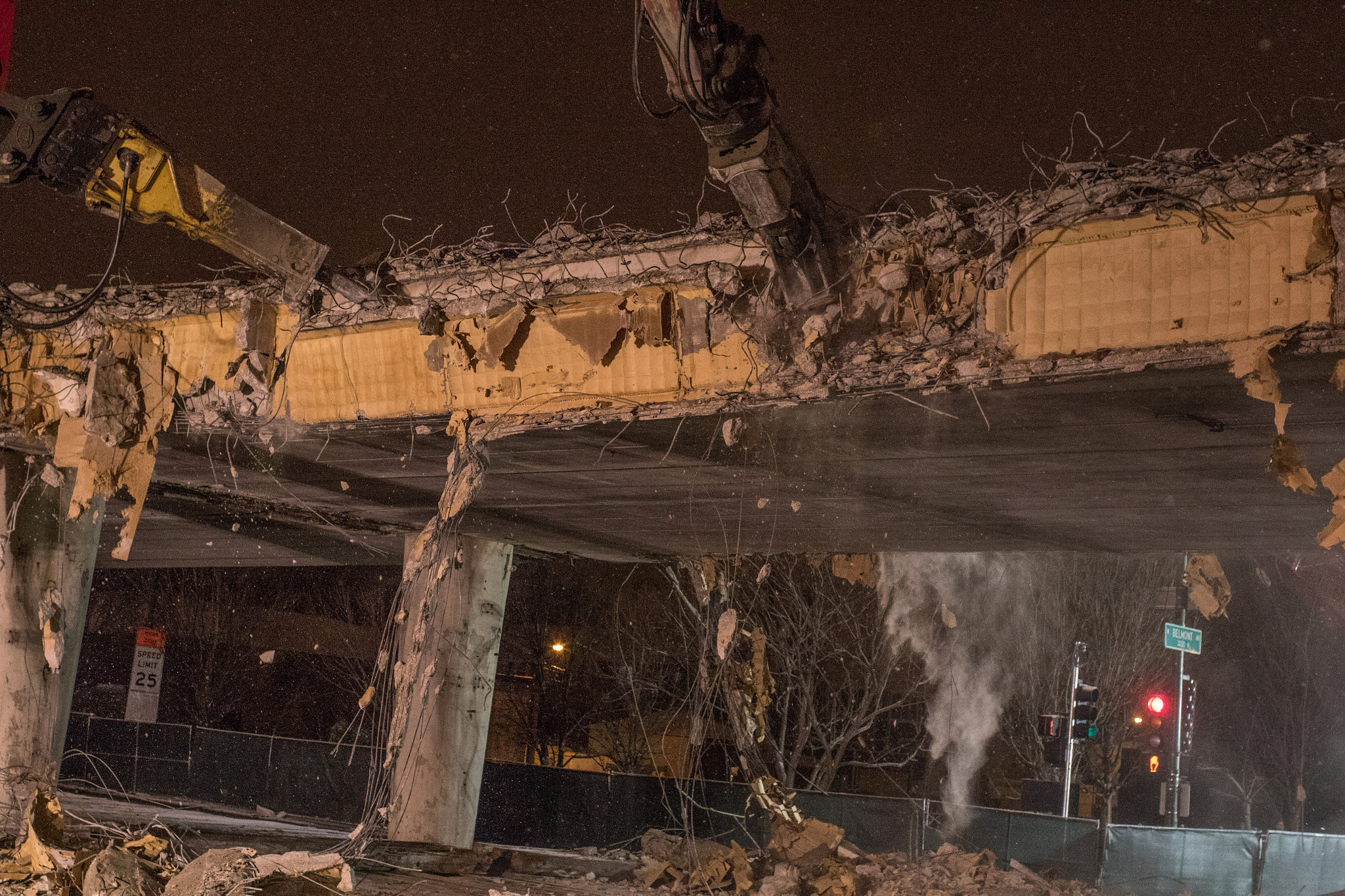 Canon EF 35mm F1.4L USM sample photo. Belmont flyover destroyed photography
