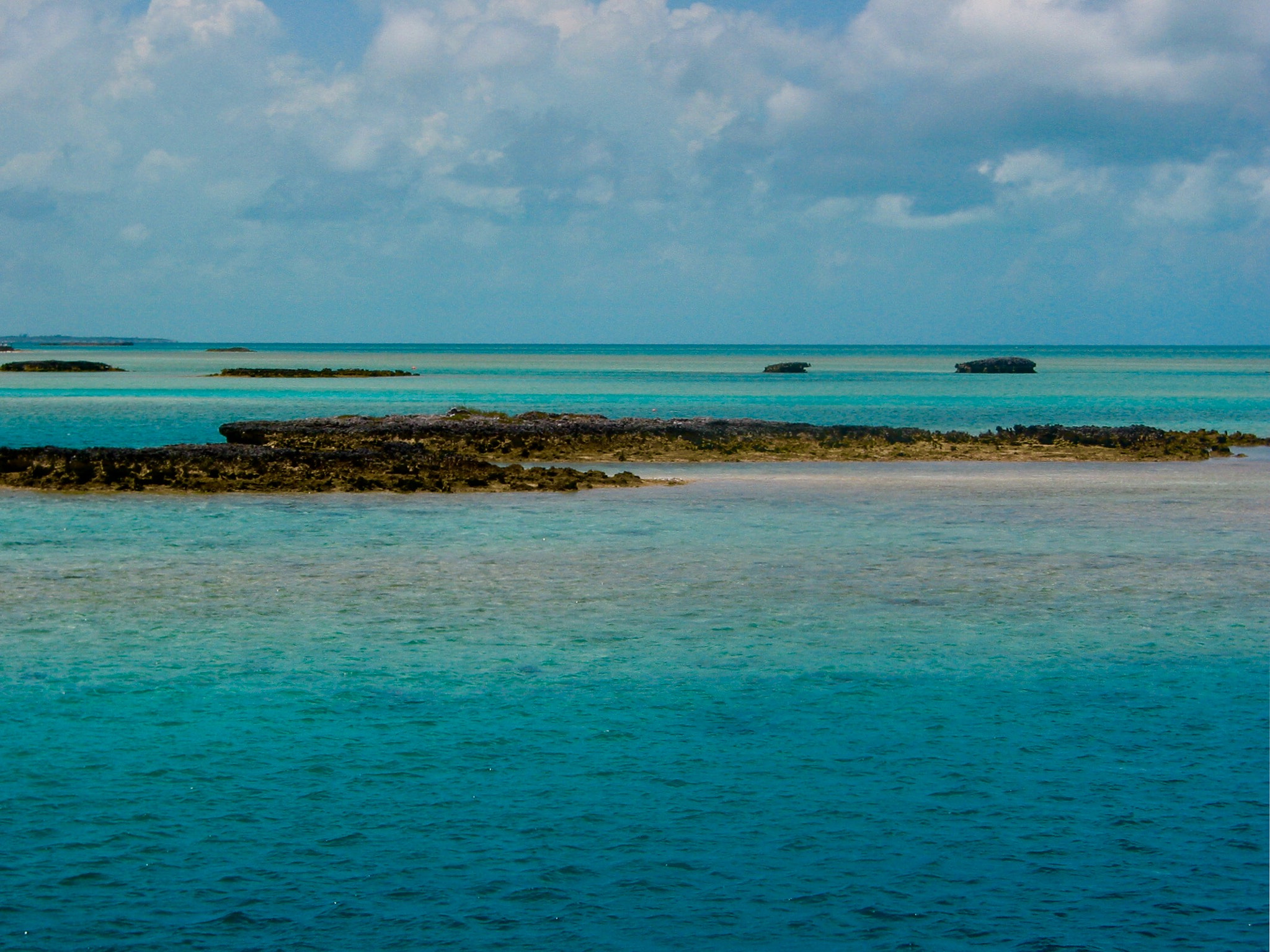 Canon POWERSHOT G2 sample photo. Turquoise waters in great exuma bahamas photography