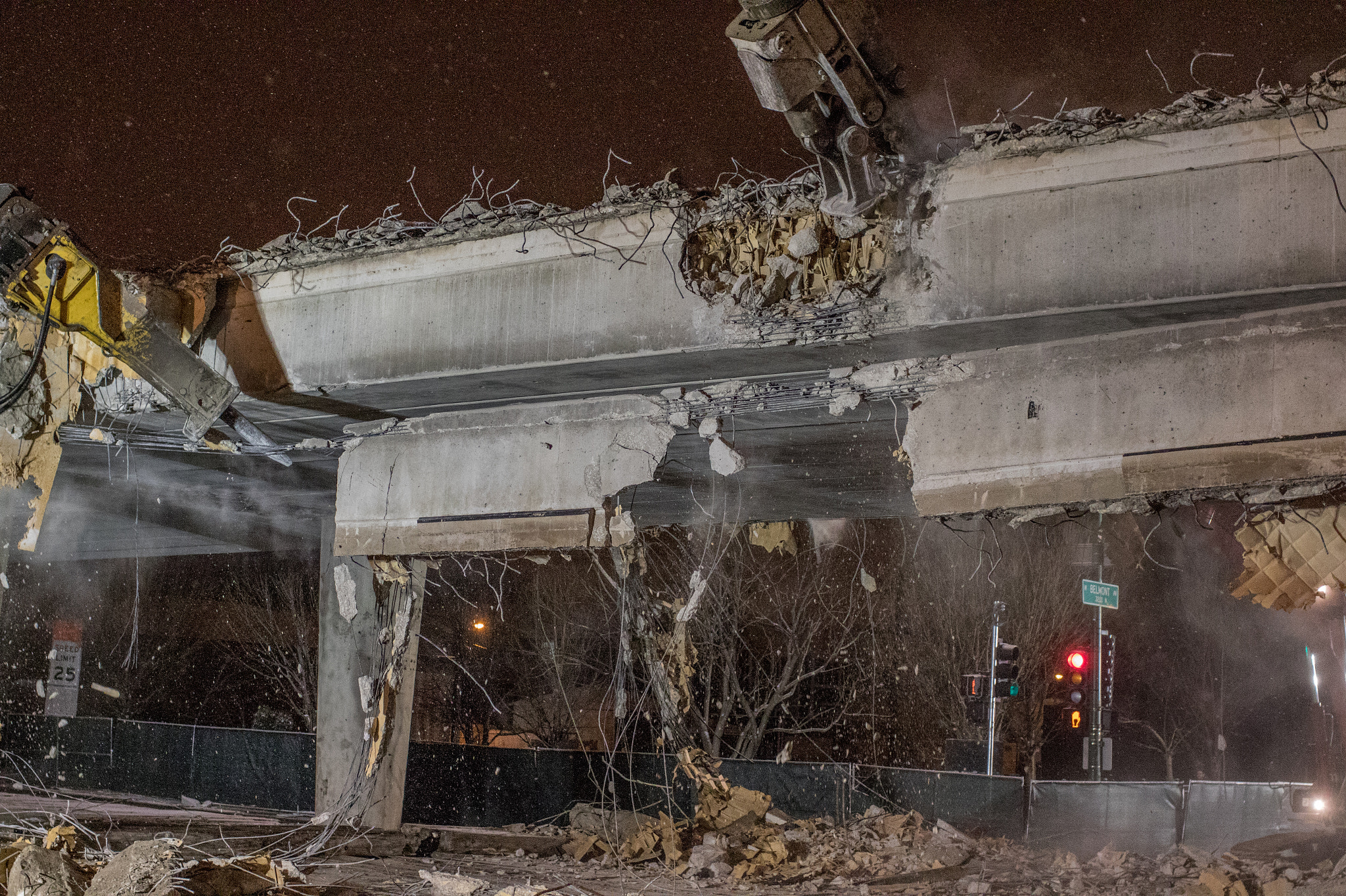 Canon EF 35mm F1.4L USM sample photo. Belmont flyover destroyed photography