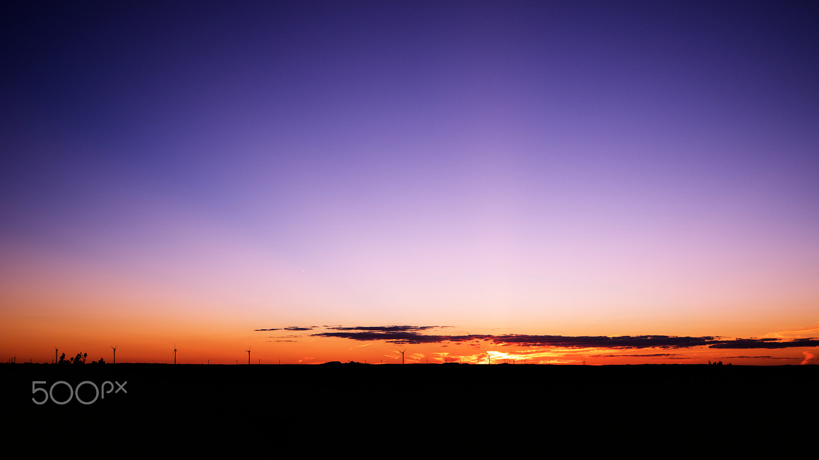 Sony a7 + Sony Vario-Tessar T* FE 16-35mm F4 ZA OSS sample photo. Sunset and wind power on the road photography