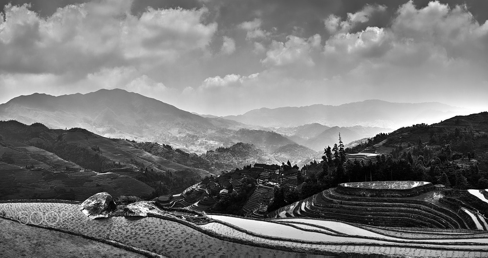 Sigma DP1s sample photo. 金坑梯田 田头寨全景图 photography