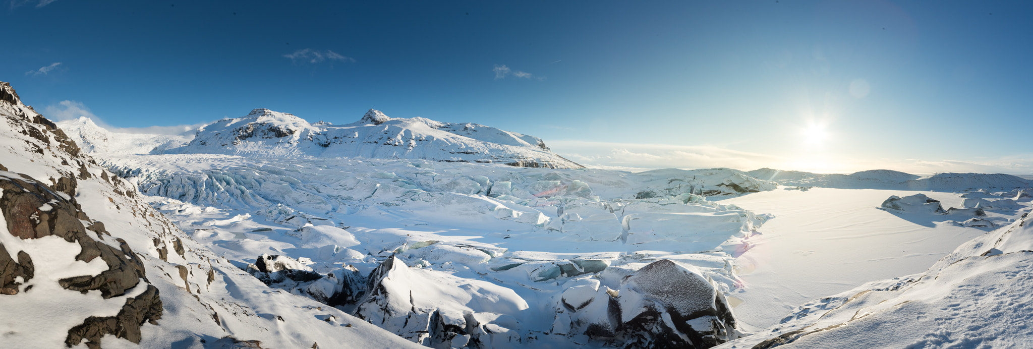 Sigma 12-24mm F4.5-5.6 EX DG Aspherical HSM sample photo. Svinafell in winter photography