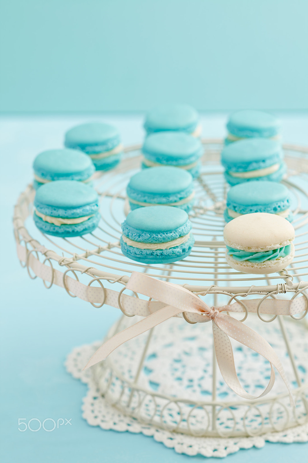 Canon TS-E 90mm F2.8 Tilt-Shift sample photo. Macarons on cake stand photography