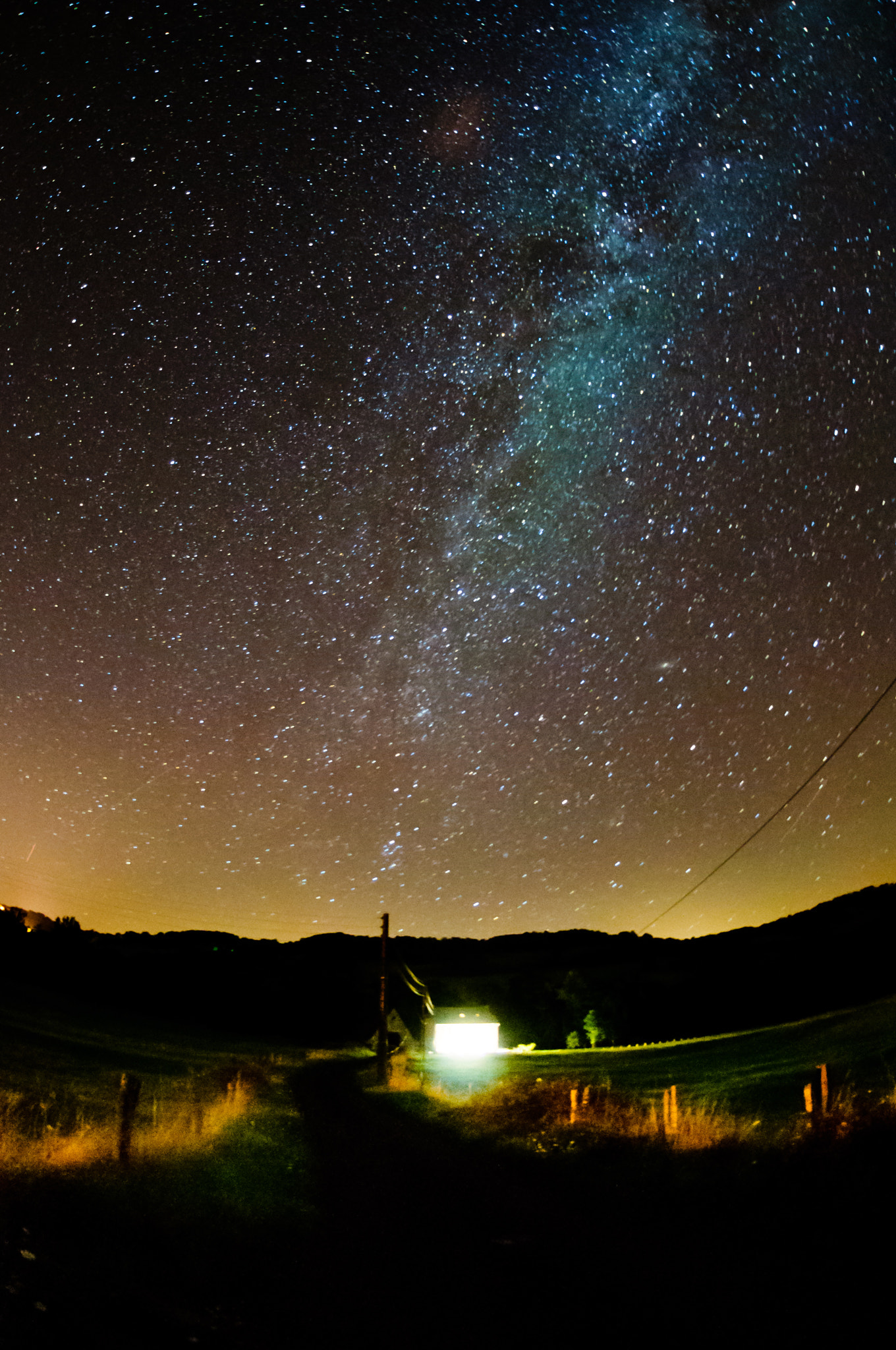 Nikon AF DX Fisheye-Nikkor 10.5mm F2.8G ED sample photo. Starry sky photography