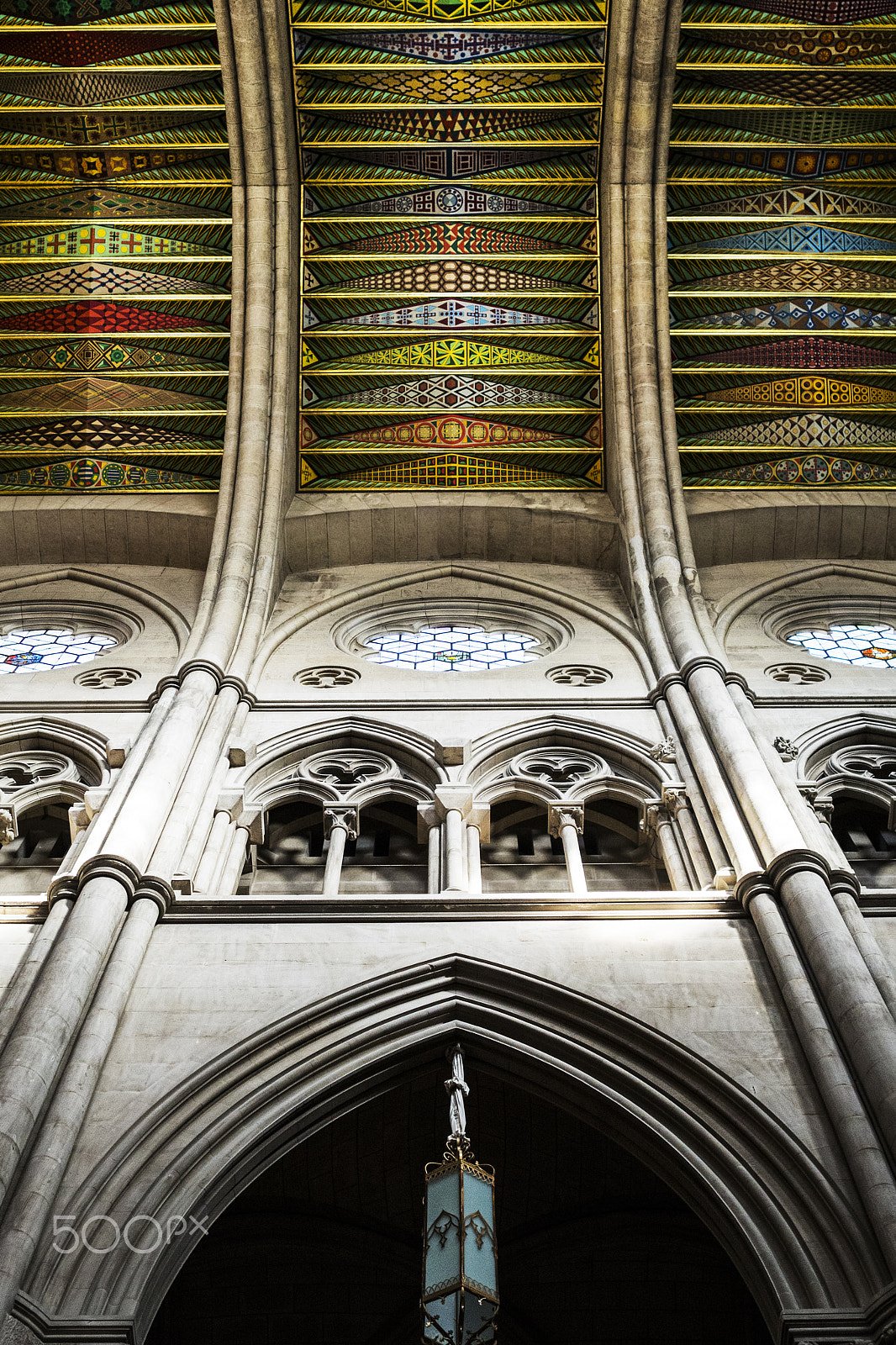 Olympus OM-D E-M10 II + Sigma 19mm F2.8 DN Art sample photo. Interior de la catedral de la almudena iii, madrid photography