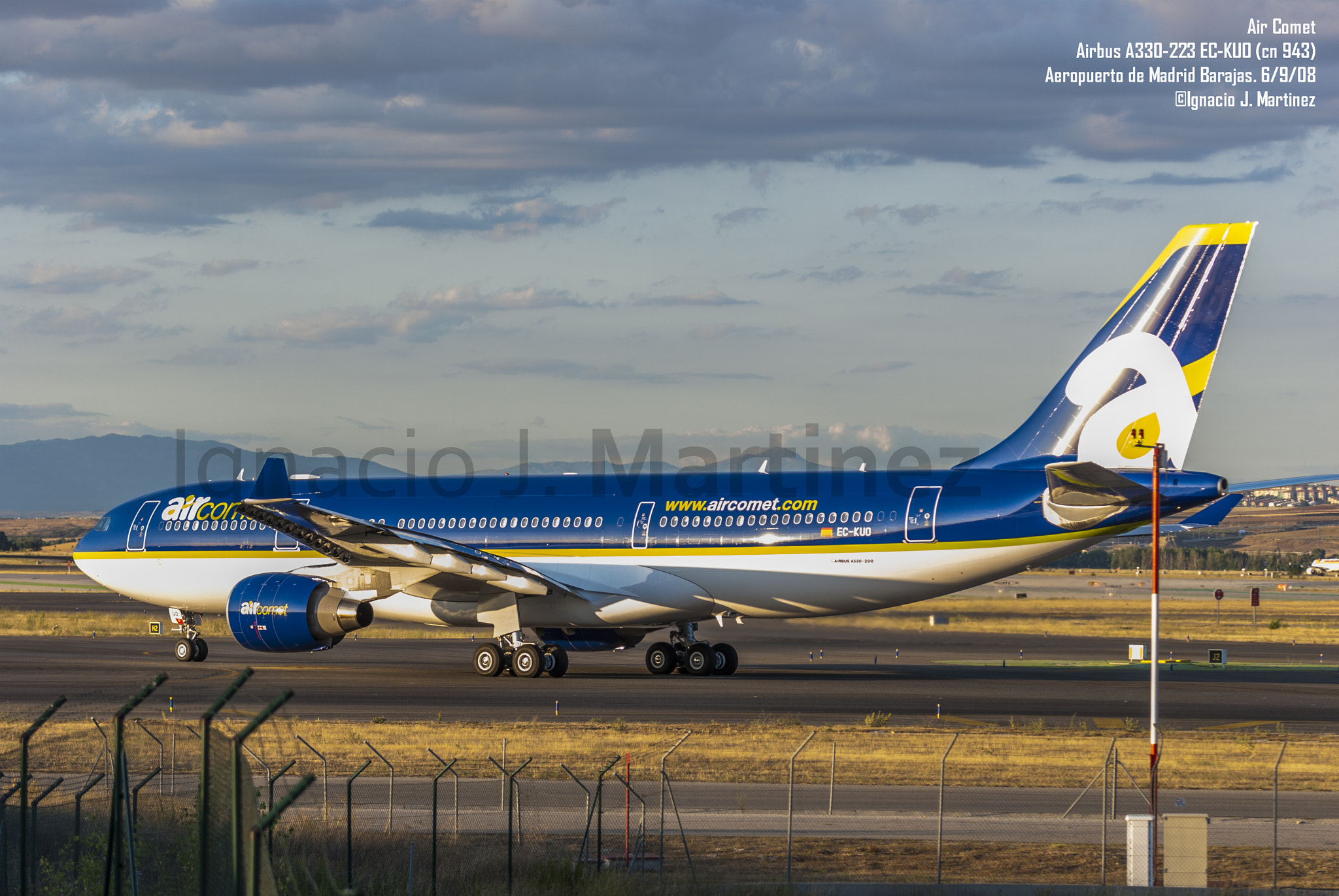 Nikon D200 sample photo. Air comet (extinted) airbus a330-223 photography