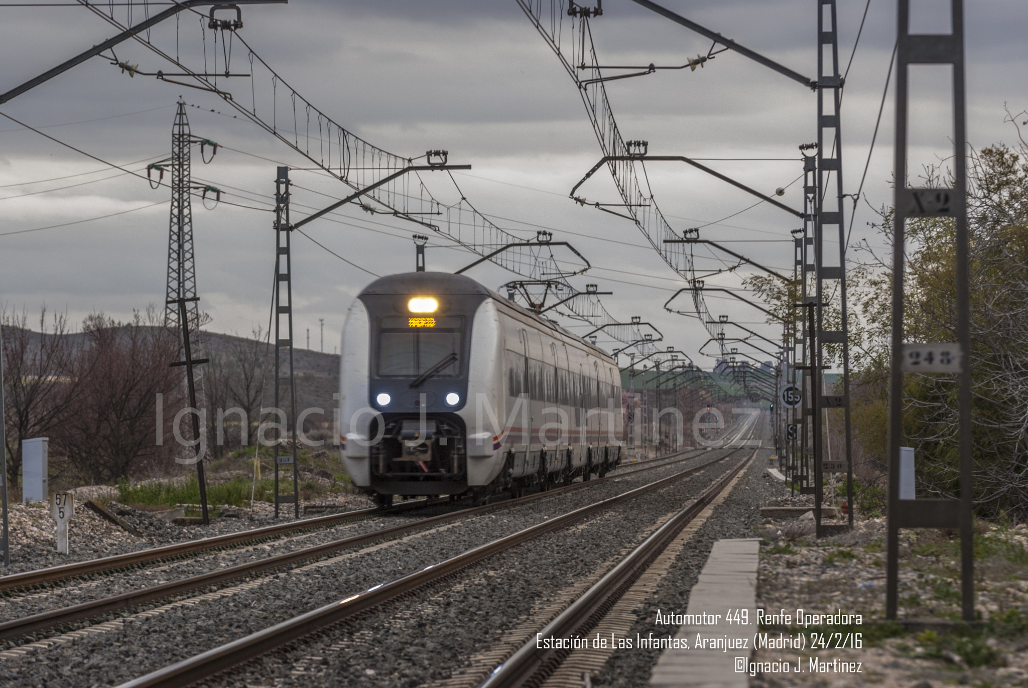Nikon D200 sample photo. Renfe operadora 449 en las infantas photography