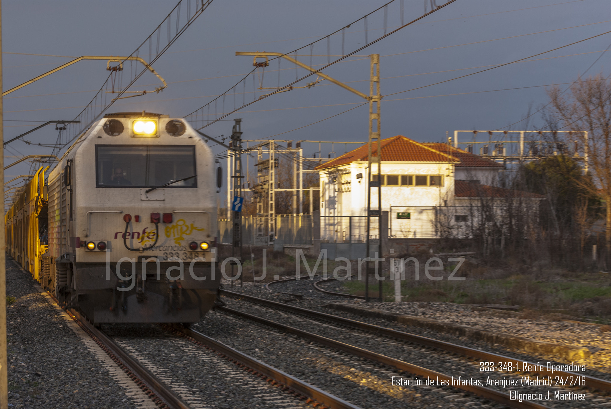 Nikon D200 sample photo. Renfe mercancias prima 333-348-1 en las infantas photography