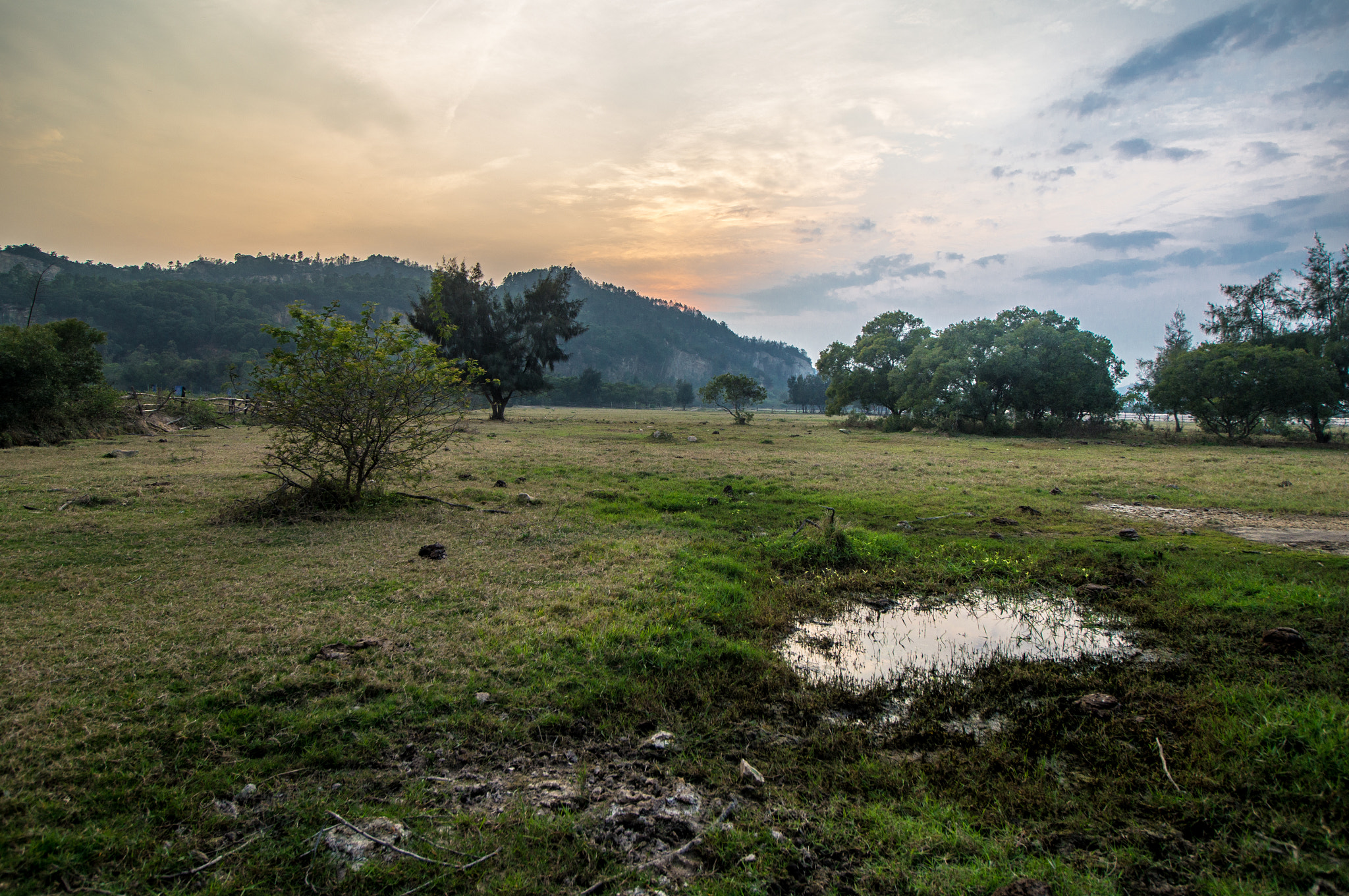 Sony Alpha NEX-F3 + Sony DT 50mm F1.8 SAM sample photo. Sunset of wetland photography