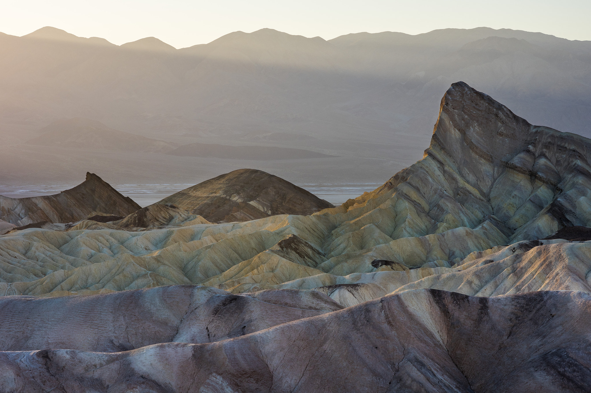 Pentax K-3 + Pentax smc DA 70mm F2.4 AL Limited sample photo. Evening light at zabriskie point, dvnp photography