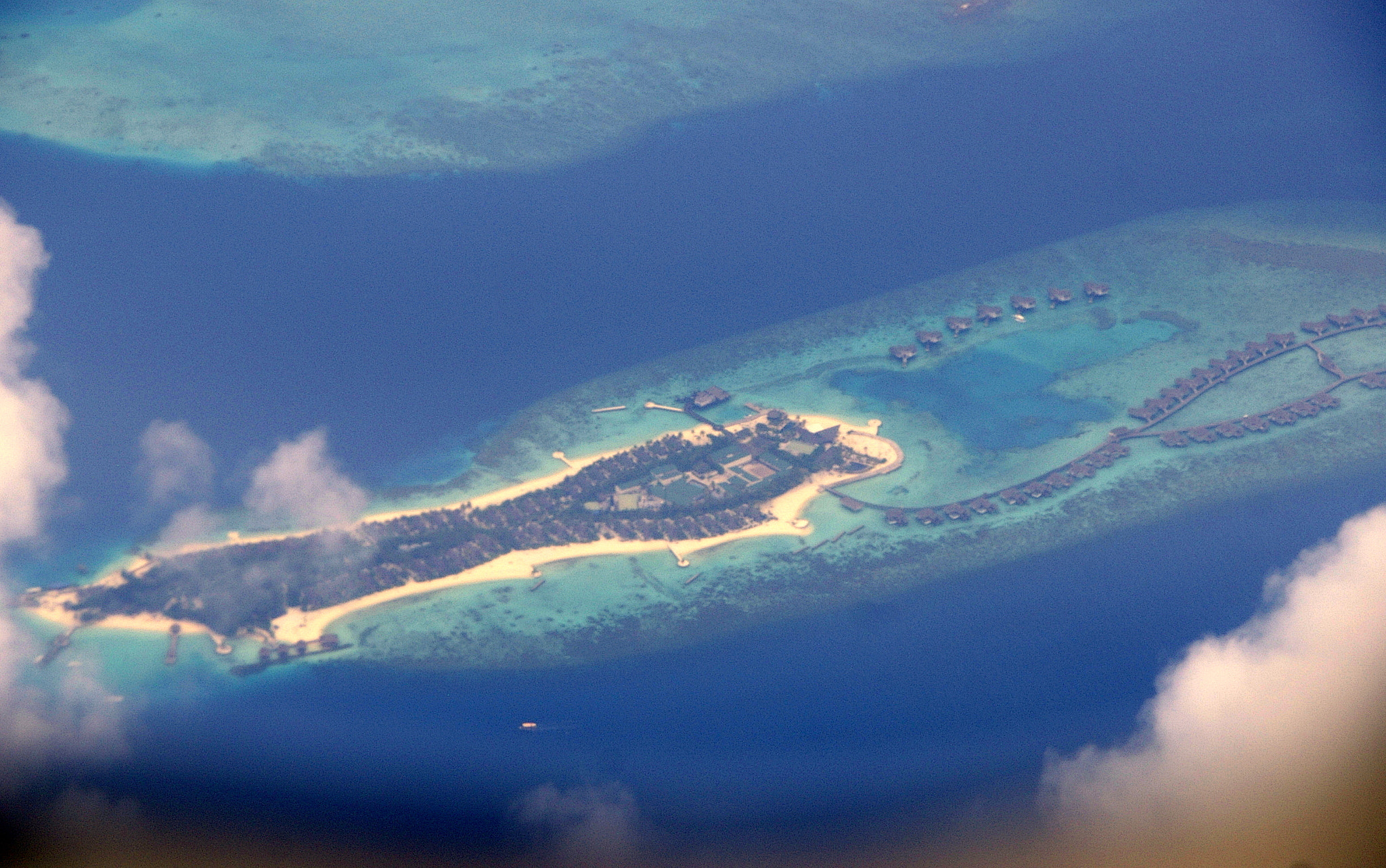 Pentax *ist DS sample photo. Somewhere over the maldives reefs photography