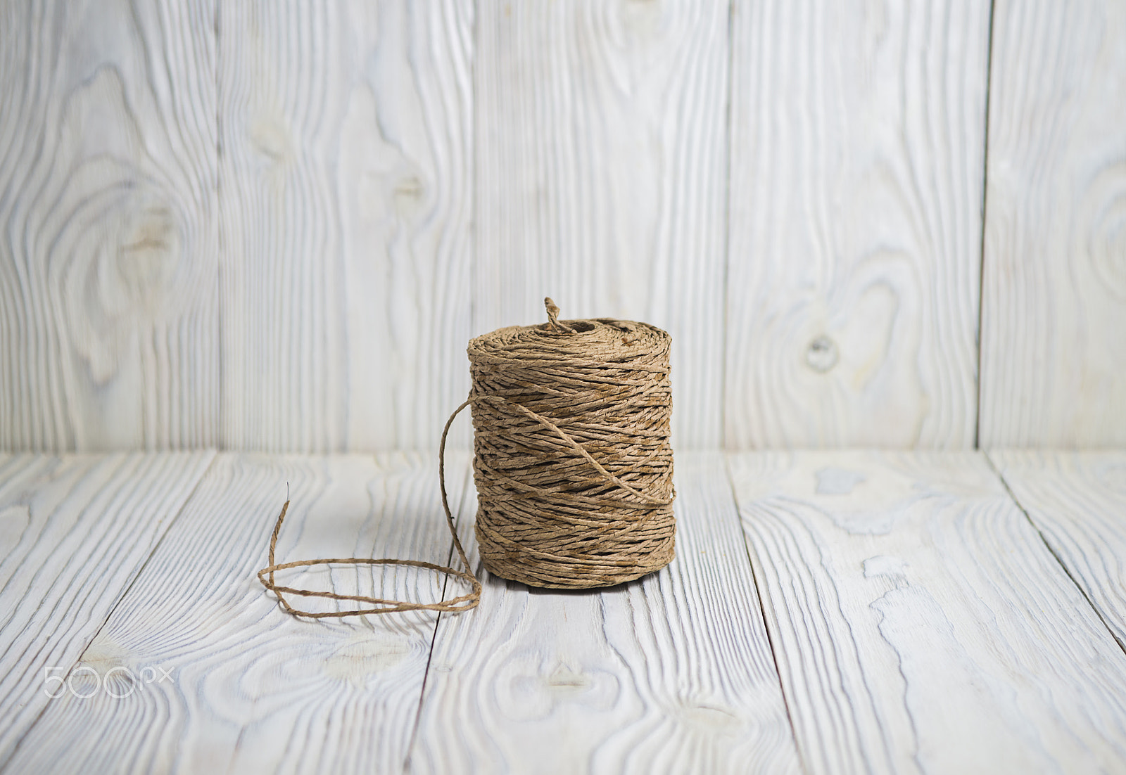 Sigma 24-70mm F2.8 EX DG Macro sample photo. Skein of thread on a wooden background photography