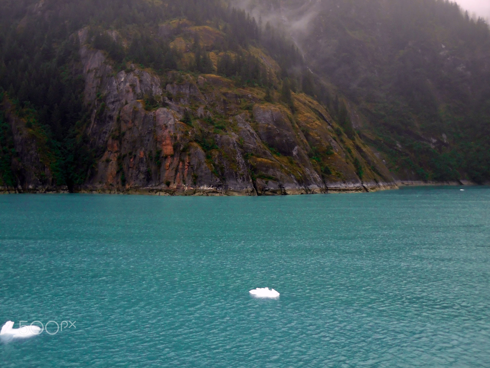 Samsung WB35F/WB36F/WB37F sample photo. Blue water off an alaskan mountain shore photography