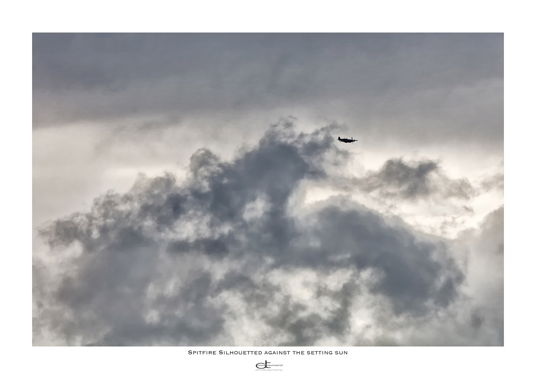 Canon EF 70-200mm F2.8L IS II USM sample photo. A spitfire silhouetted against the setting sun. photography