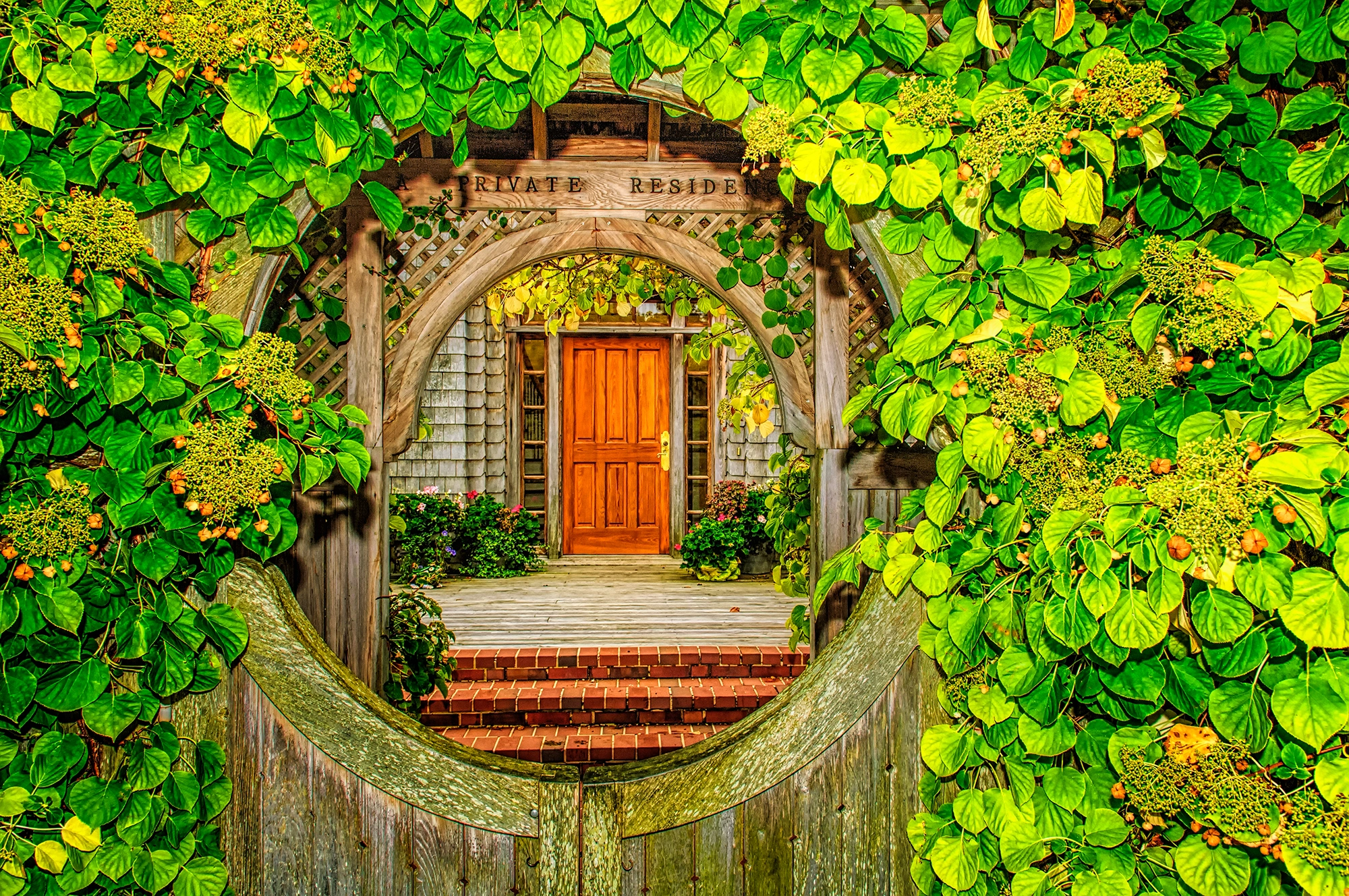 Nikon D2Xs sample photo. Private residence mackinac island michigan photography