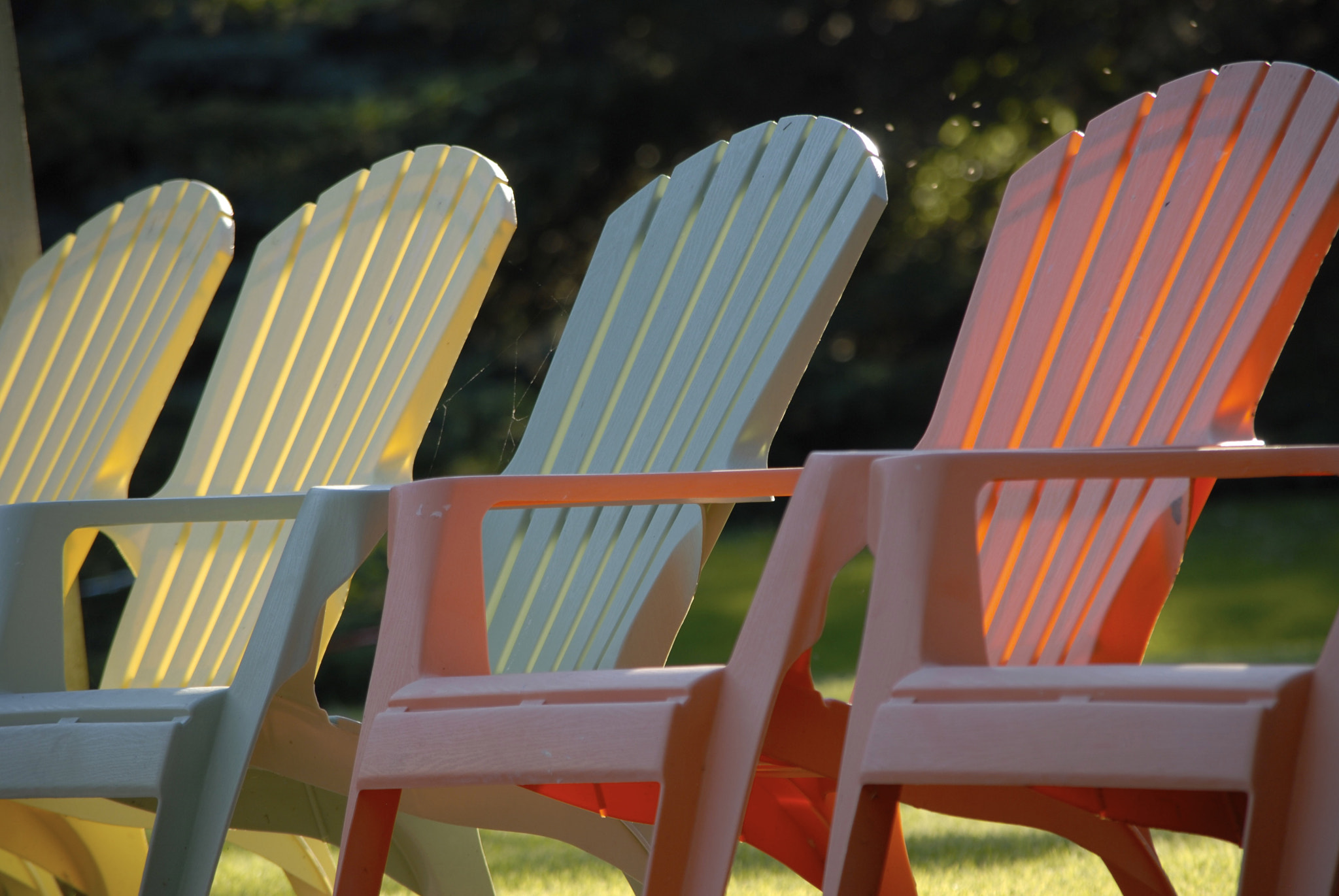 Nikon D200 sample photo. Muskoka chair photography