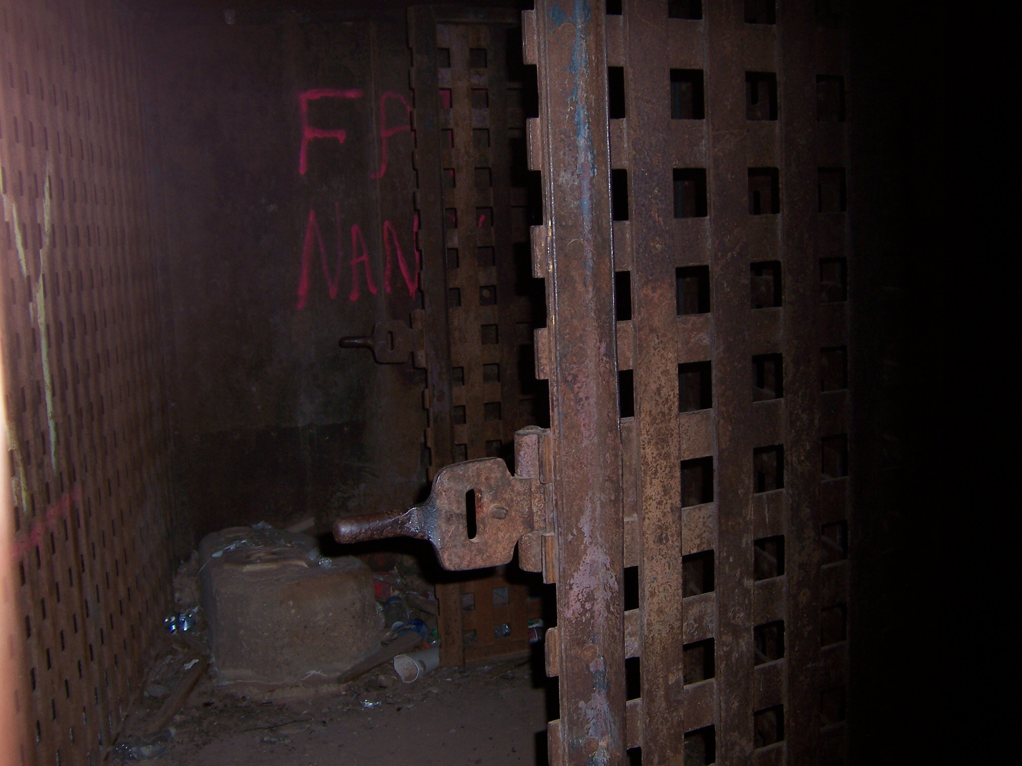 Kodak Z730 ZOOM DIGITAL CAMERA sample photo. Kent county jail, cage block interior, with cell doors open photography