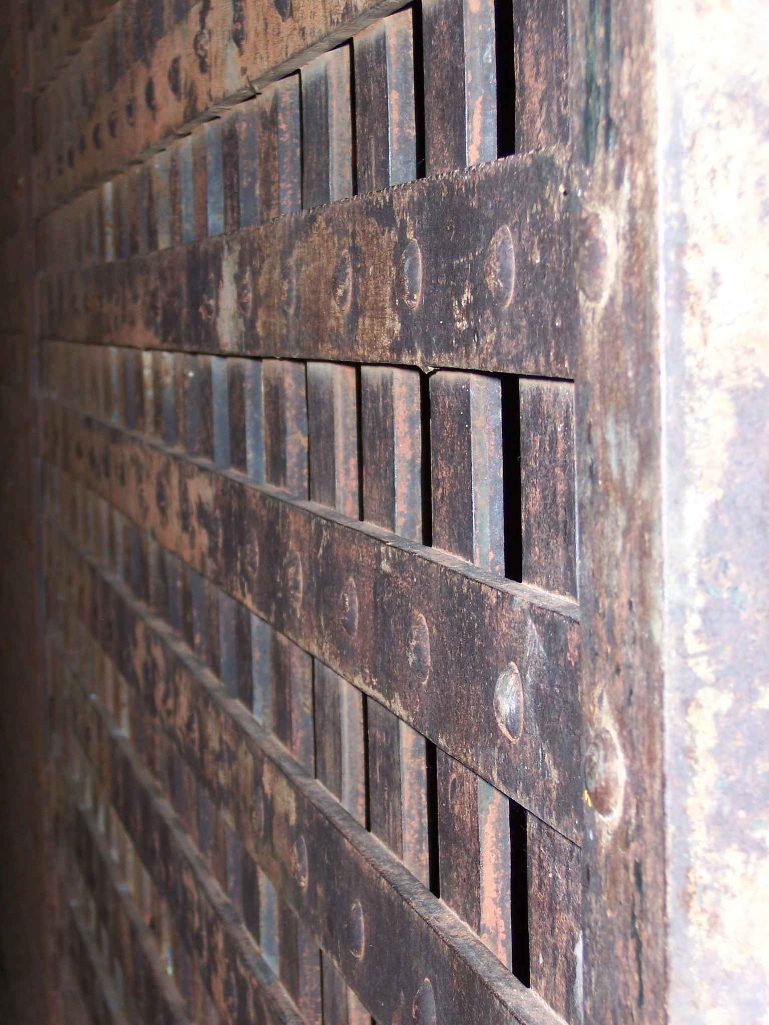 Kodak Z730 ZOOM DIGITAL CAMERA sample photo. Kent county jail, cell cage wall closeup photography